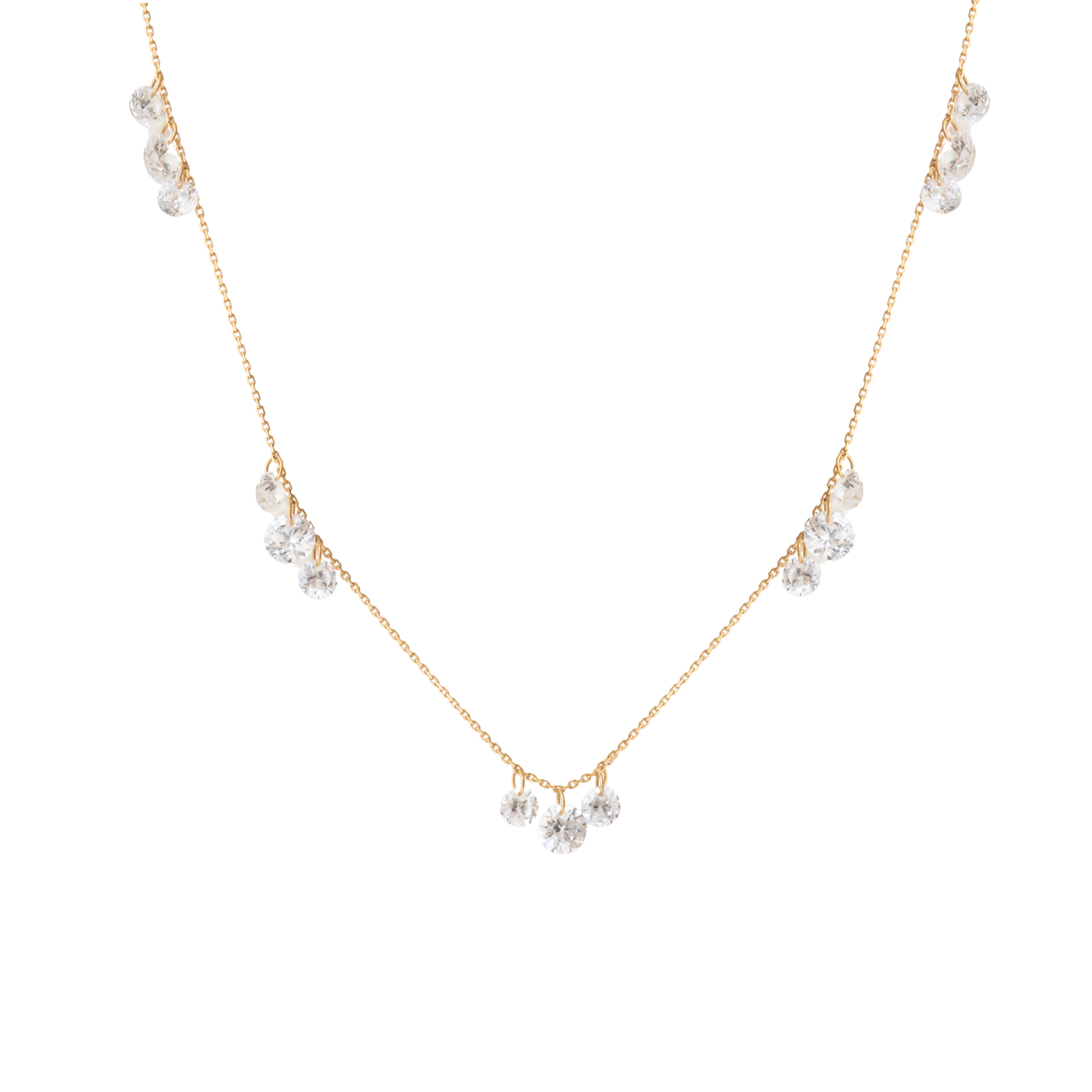 Radiant Cluster Necklace - Cubic Zirconia