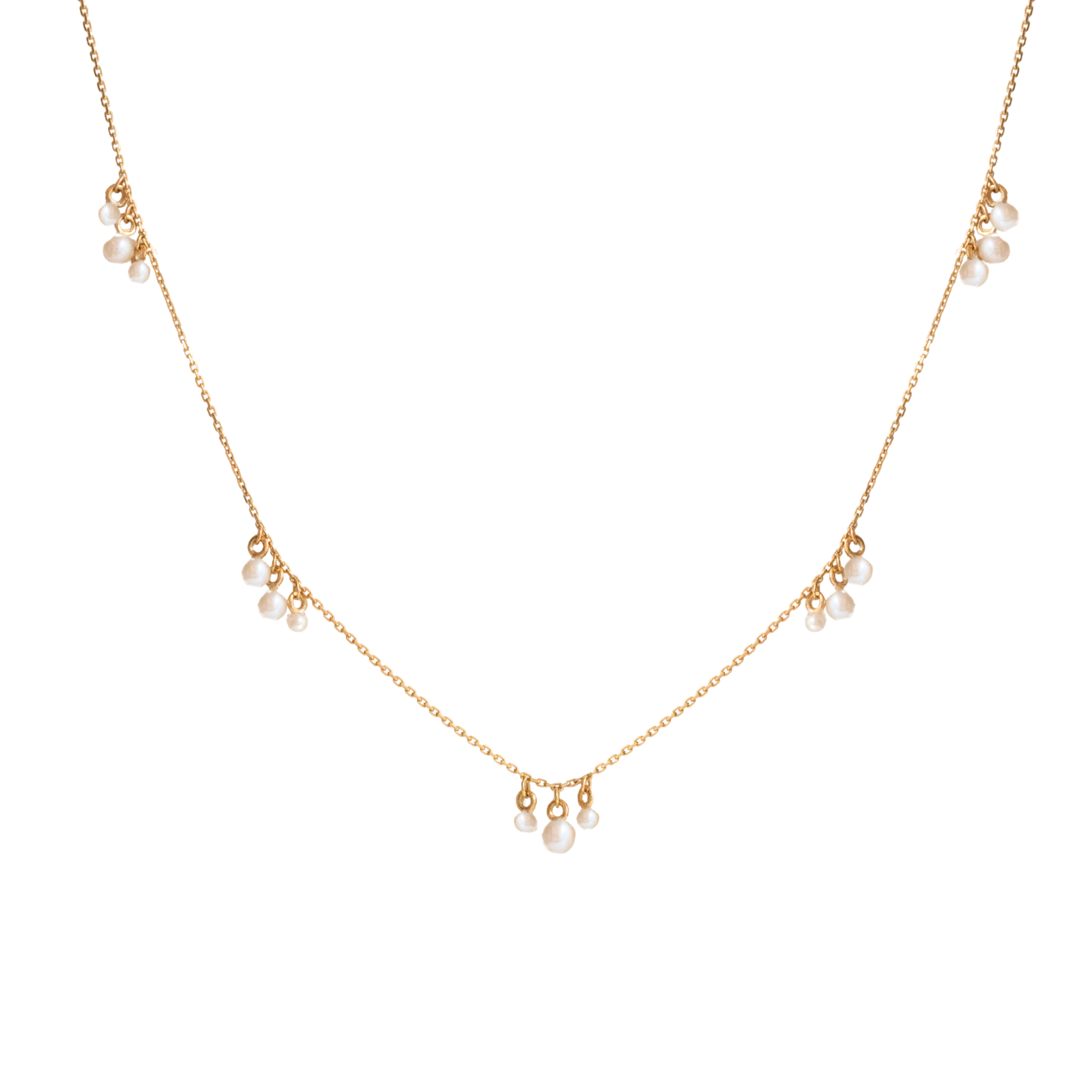 Radiant Cluster Necklace - Pearl