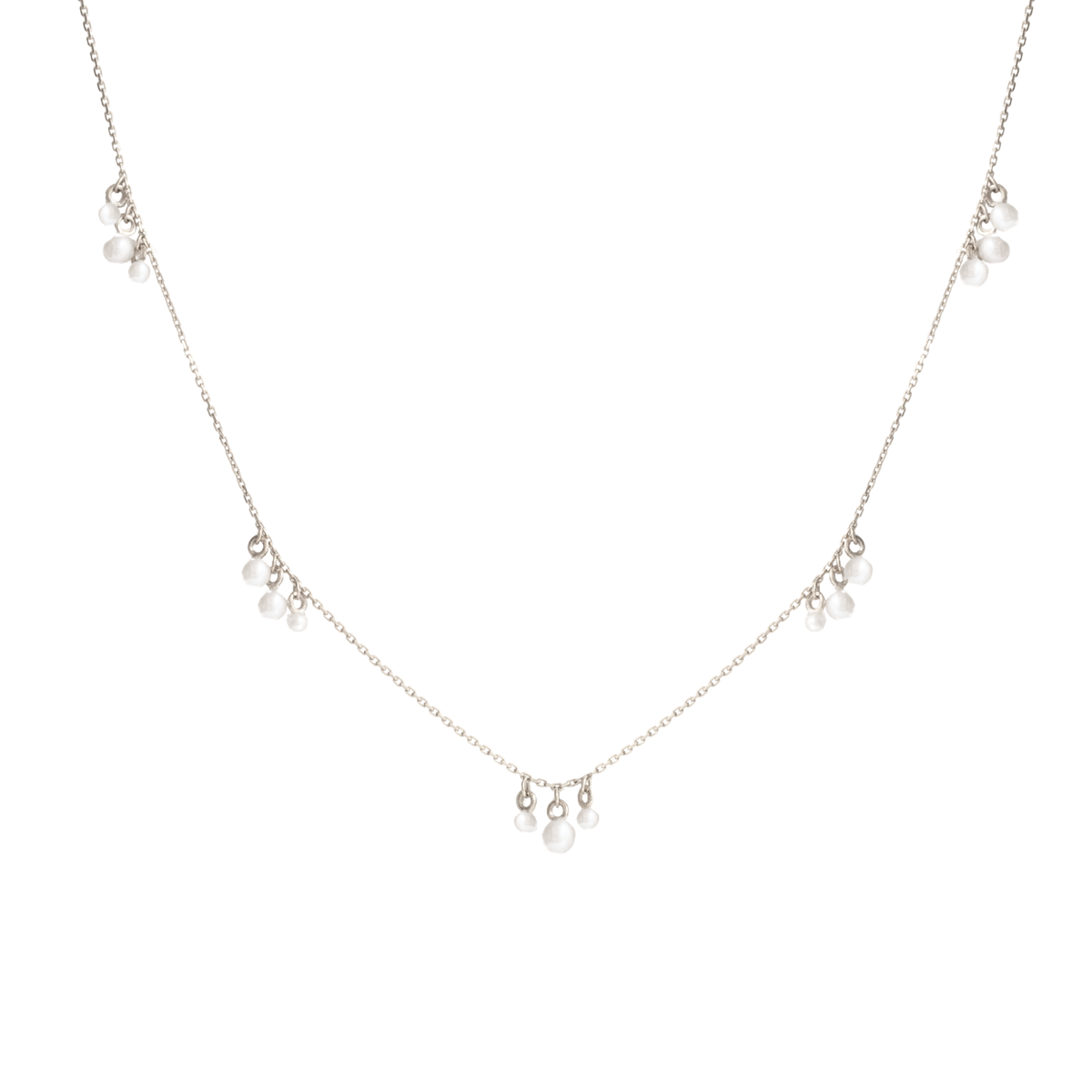 Radiant Cluster Necklace - Pearl
