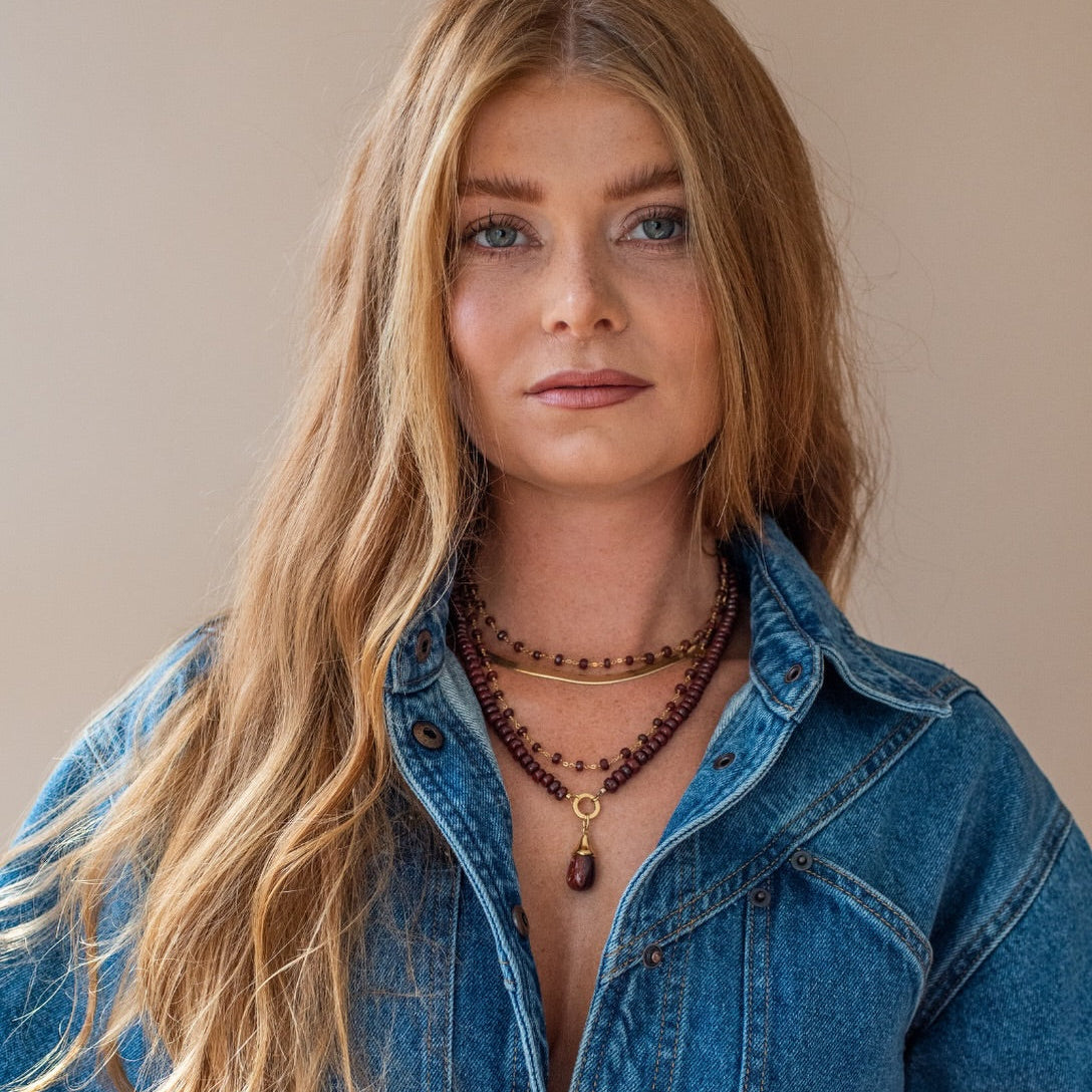 Red Jasper & Denim