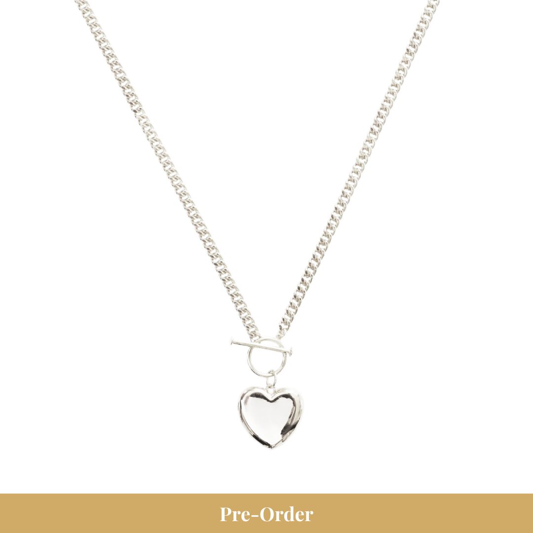 PRE-ORDER FRAICHE SWEETHEART LOCKET NECKLACE - SILVER