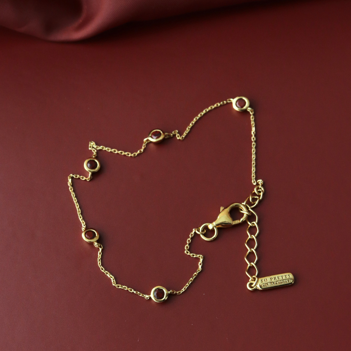 Tiny Love Bracelet - Sedona Red Jasper