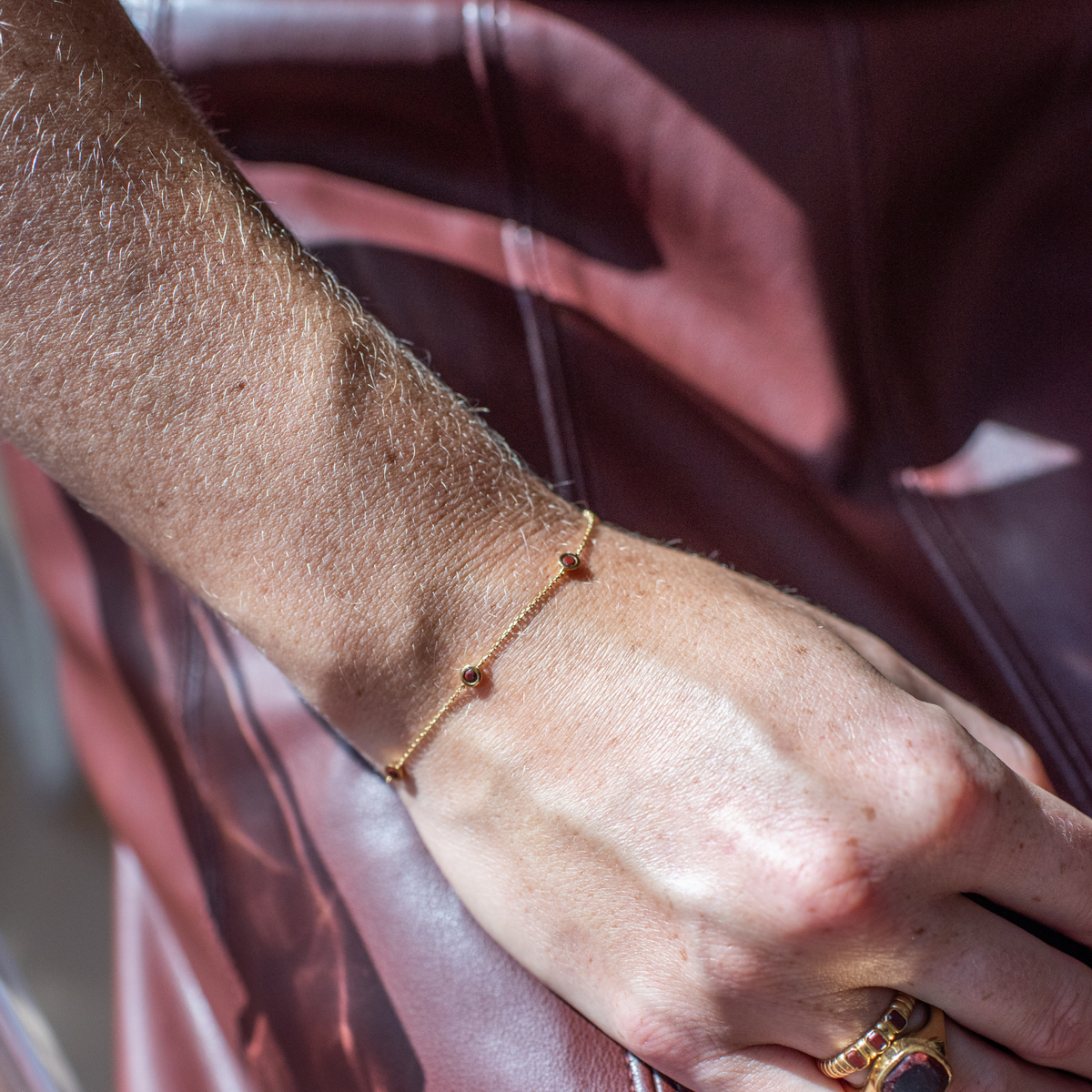 Tiny Love Bracelet - Sedona Red Jasper