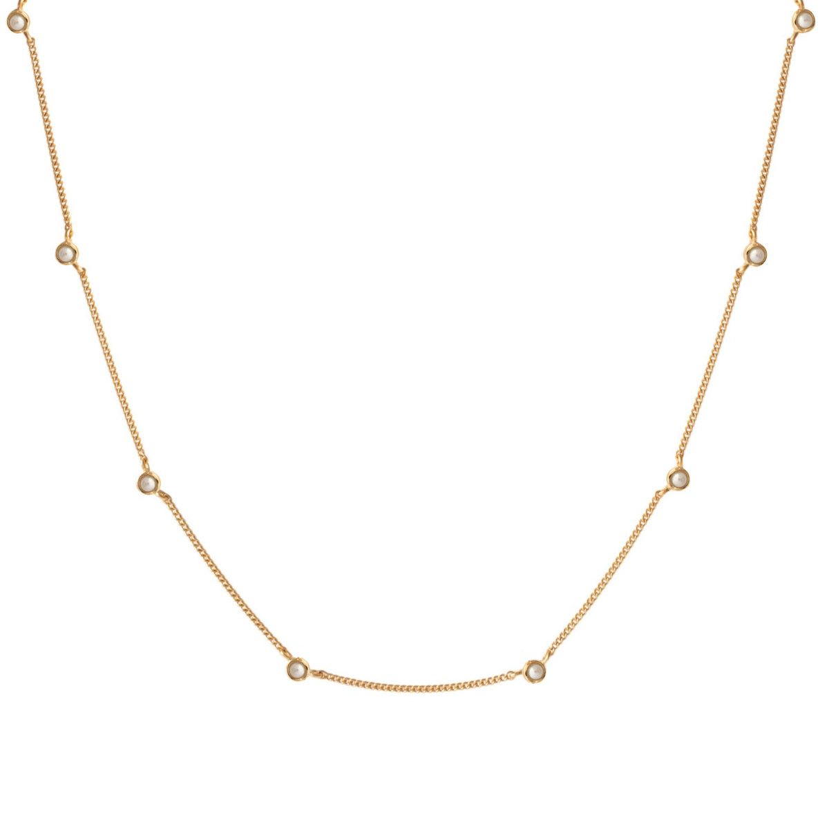 Tiny Love Necklace - Pearl