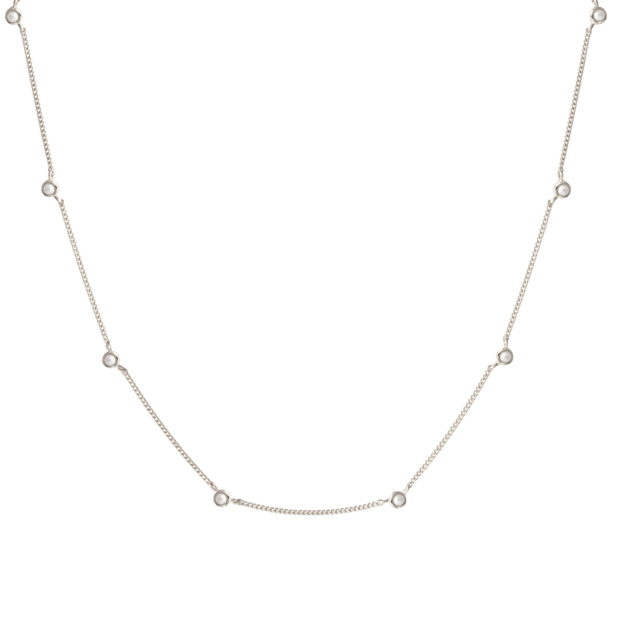 Tiny Love Necklace - Pearl