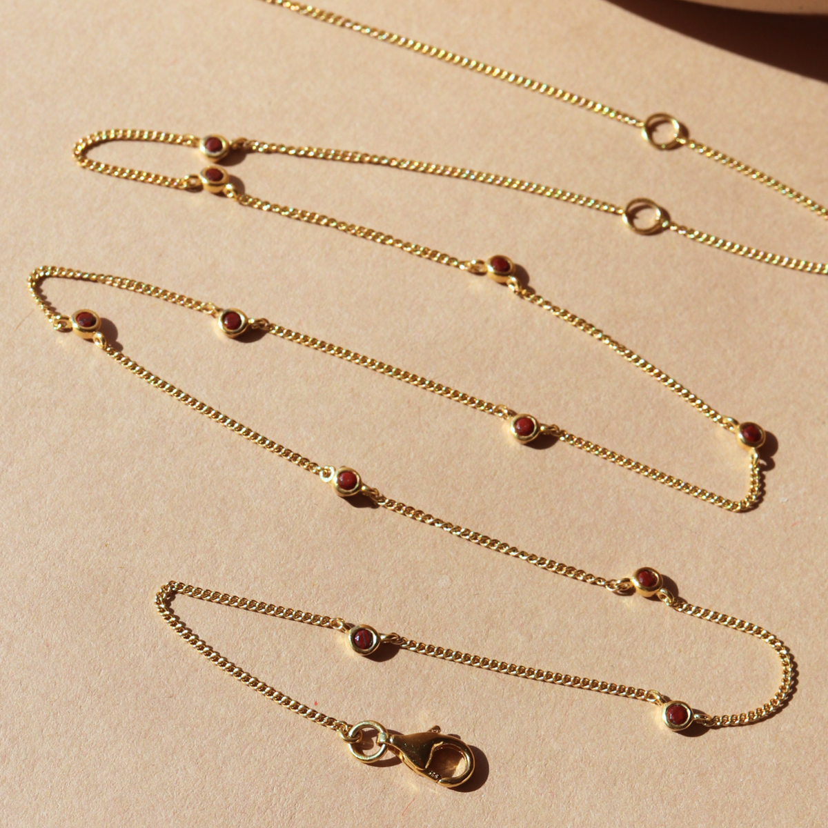 Tiny Love Necklace - Sedona Red Jasper