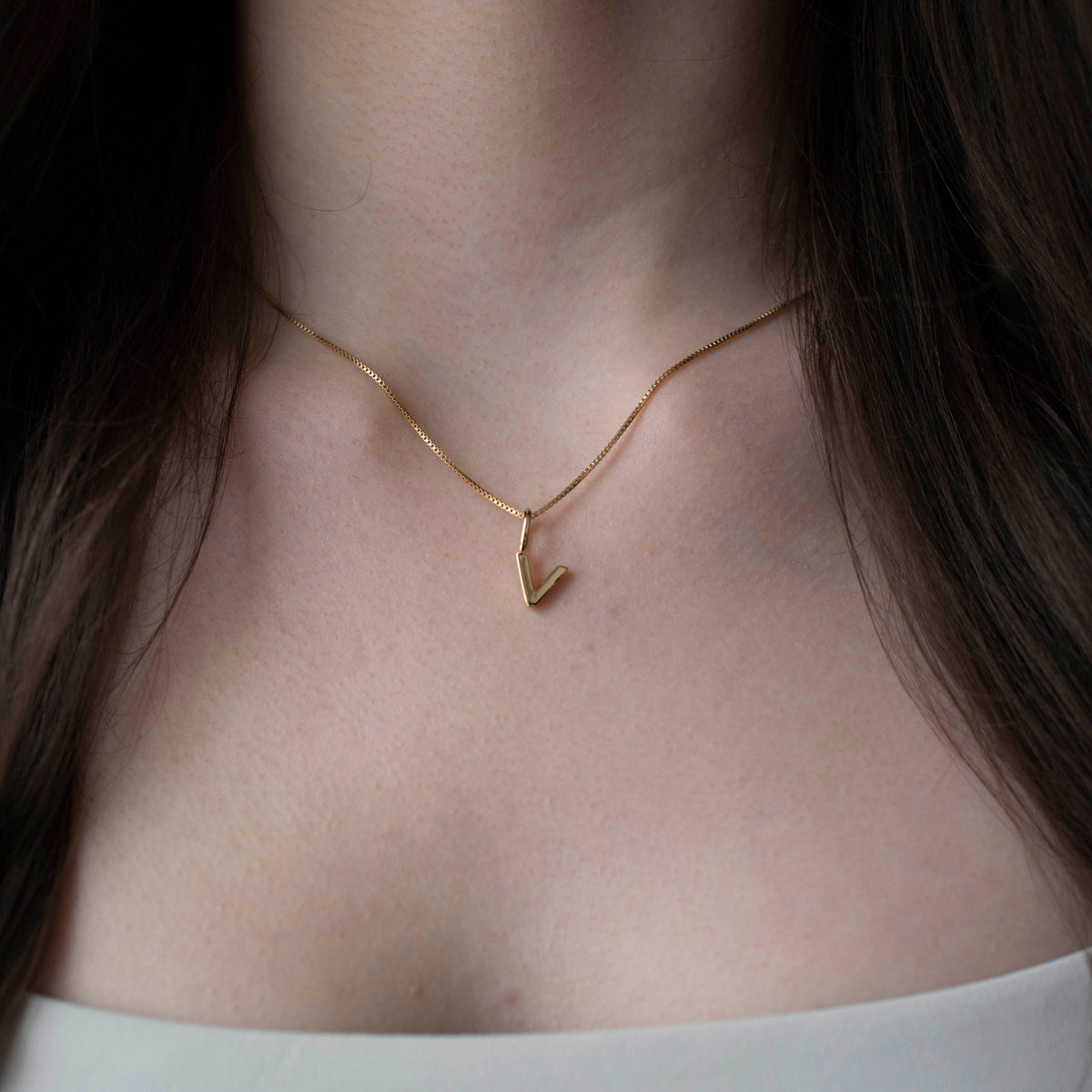 NOTABLE LETTER CHARM - V