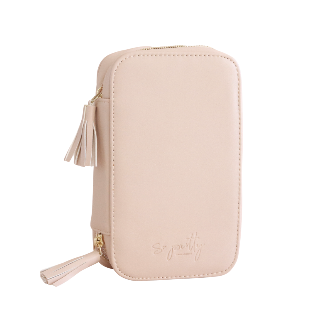 WANDERLUST WEEKENDER JEWELRY BAG - BLUSH PINK