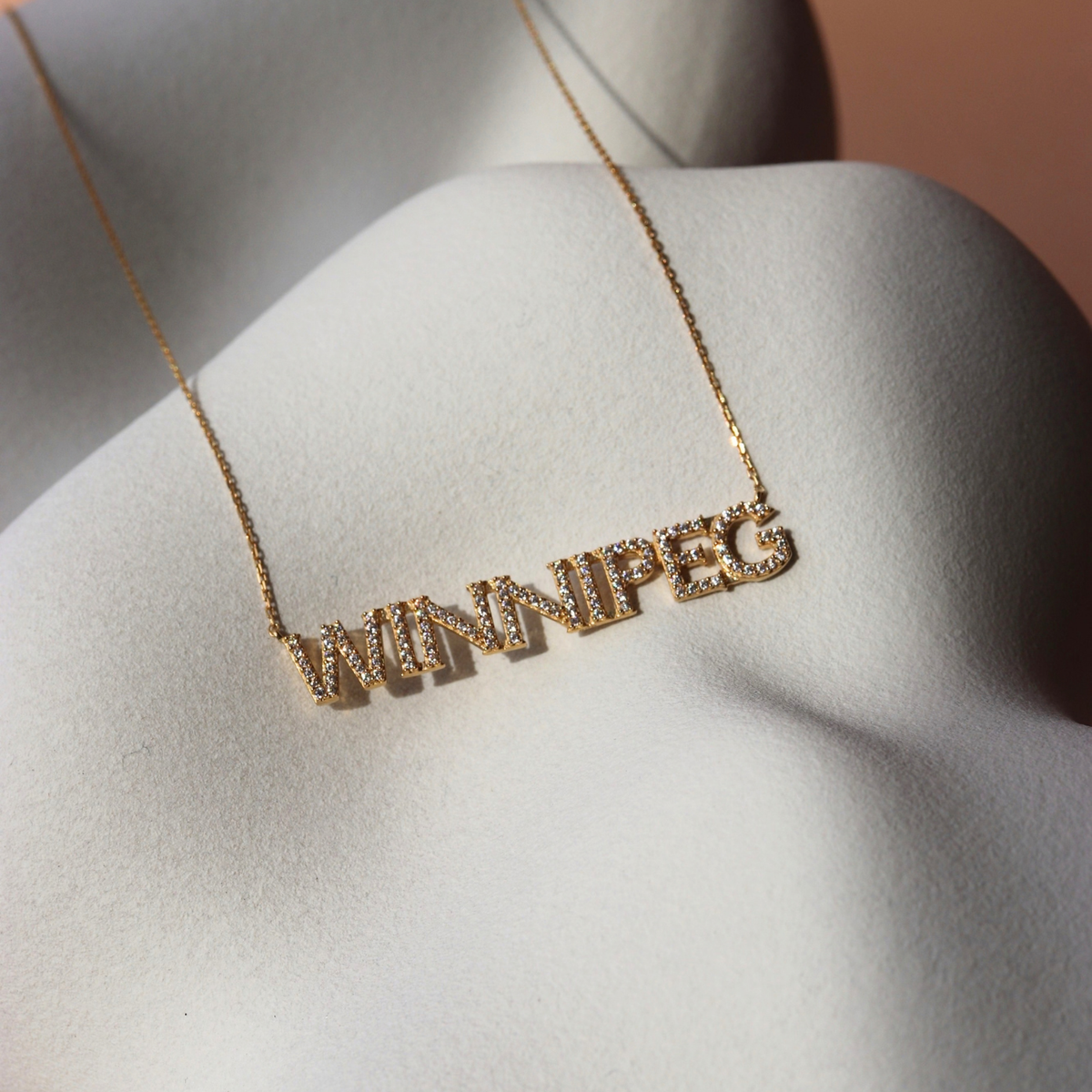 Winnipeg Jets Pave Necklace
