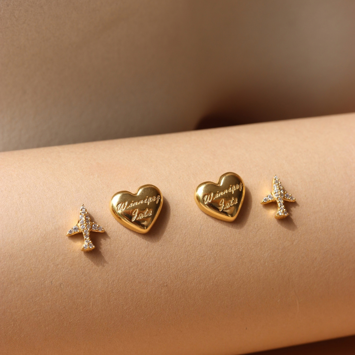 I Love My Winnipeg Jets Earring Stud Pack