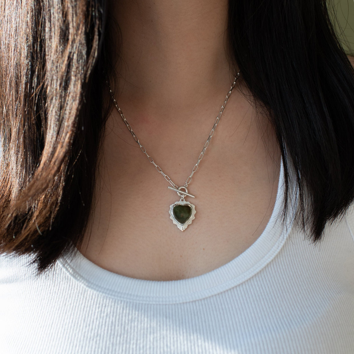 Believe Stellar Sweetheart Toggle Necklace - Juniper Vasonite - SO PRETTY CARA COTTER