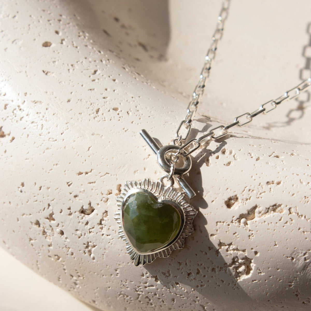 Believe Stellar Sweetheart Toggle Necklace - Juniper Vasonite - SO PRETTY CARA COTTER