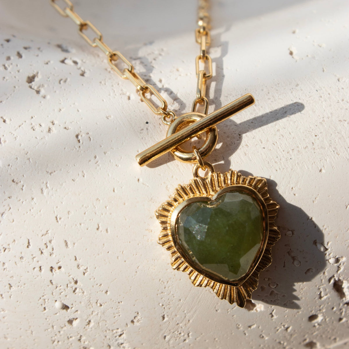 Believe Stellar Sweetheart Toggle Necklace - Juniper Vasonite - SO PRETTY CARA COTTER