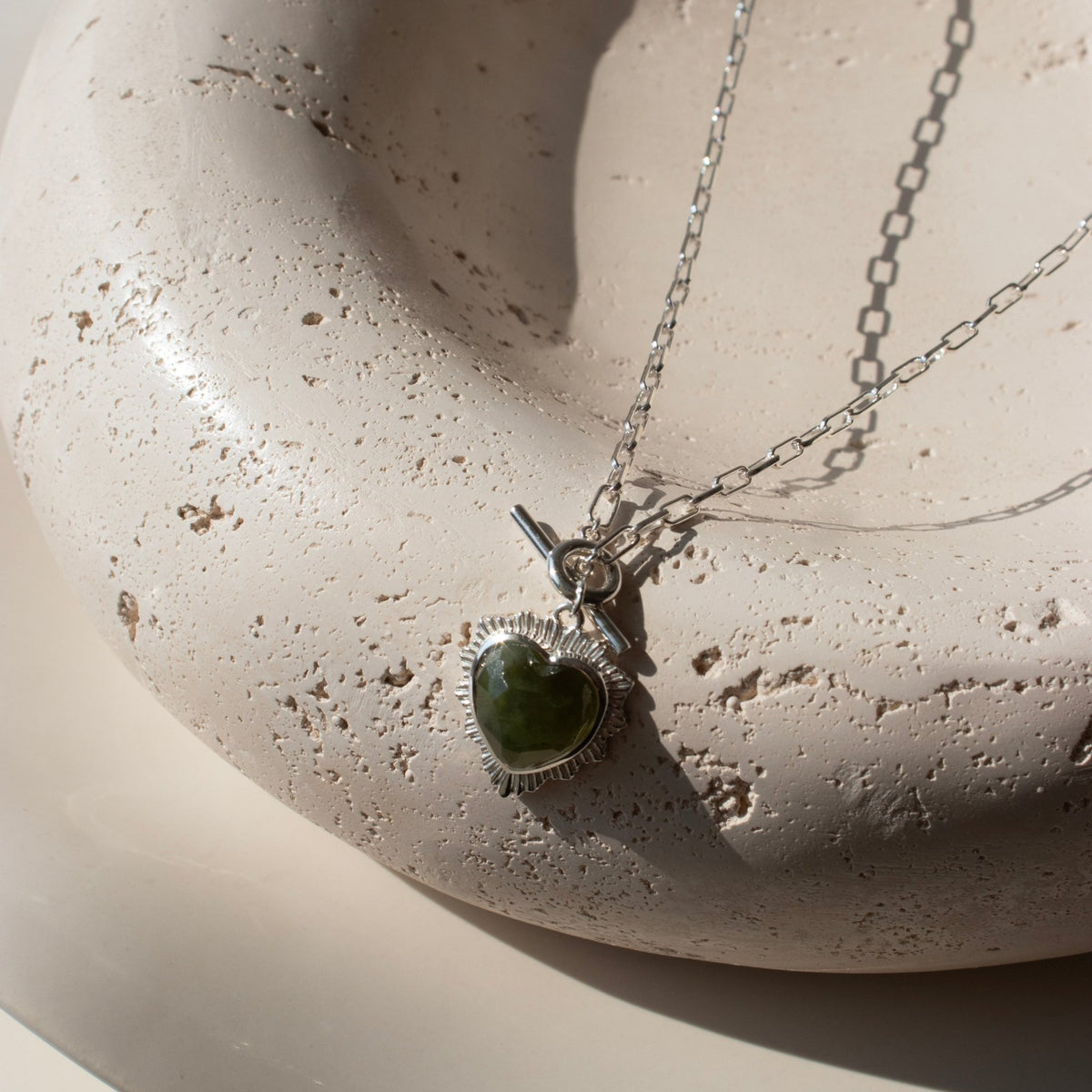 Believe Stellar Sweetheart Toggle Necklace - Juniper Vasonite - SO PRETTY CARA COTTER