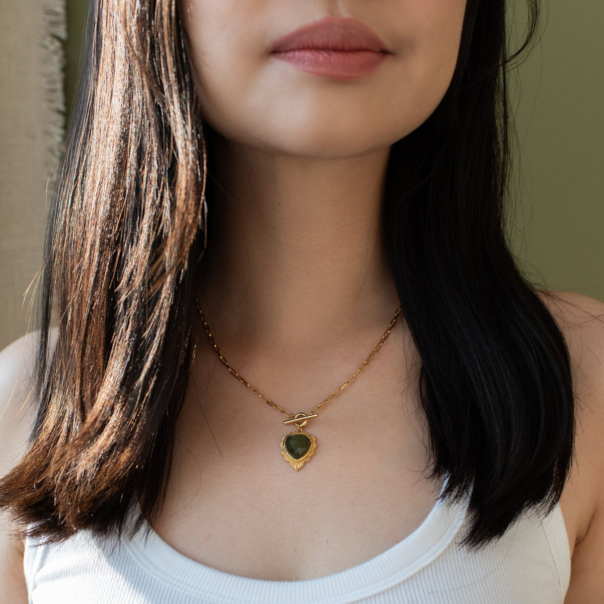 Believe Stellar Sweetheart Toggle Necklace - Juniper Vasonite - SO PRETTY CARA COTTER