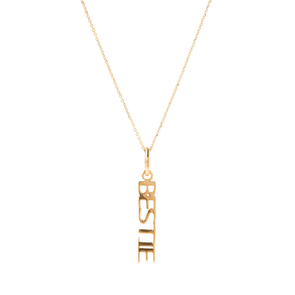 BESTIE FEARLESS NAMESAKE NECKLACE - GOLD - SO PRETTY CARA COTTER