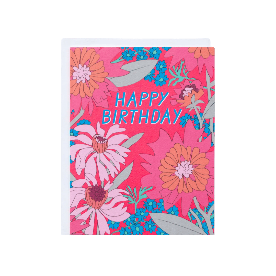 BIRTHDAY VINTAGE FLORAL GREETING CARD - SO PRETTY CARA COTTER