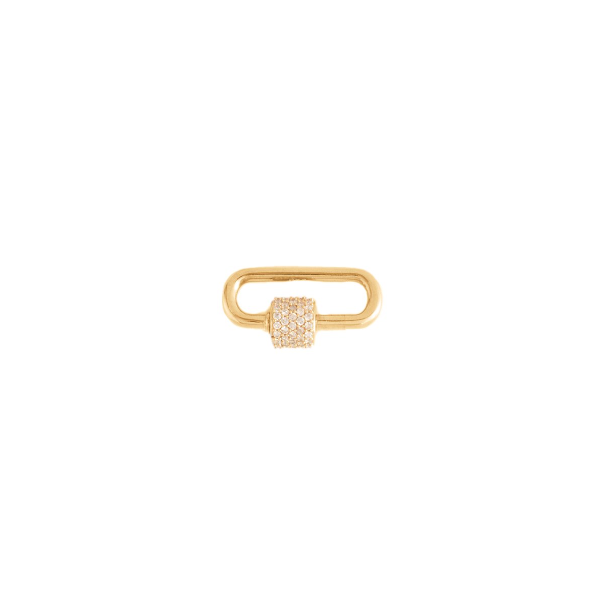 CRYSTAL CARABINER CONNECTOR - GOLD - SO PRETTY CARA COTTER