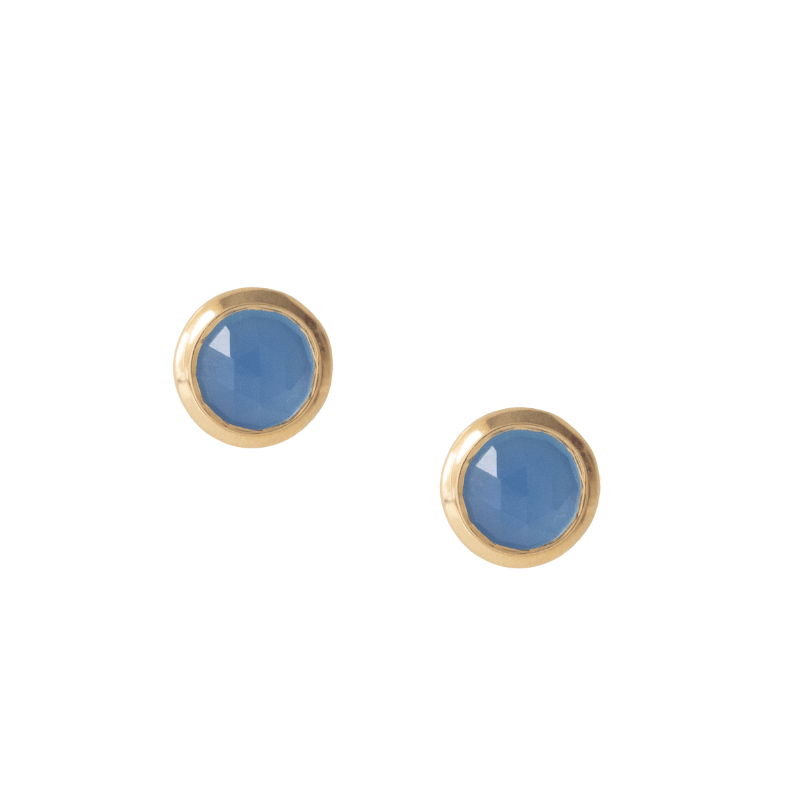 DAINTY LEGACY STUDS - DENIM BLUE ONYX - SO PRETTY CARA COTTER