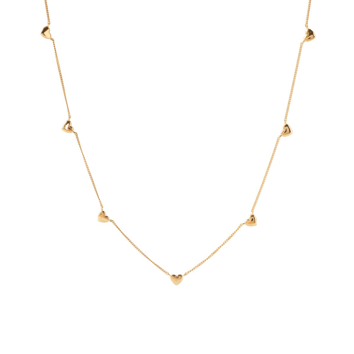 DAINTY POISE HEART NECKLACE - GOLD - SO PRETTY CARA COTTER