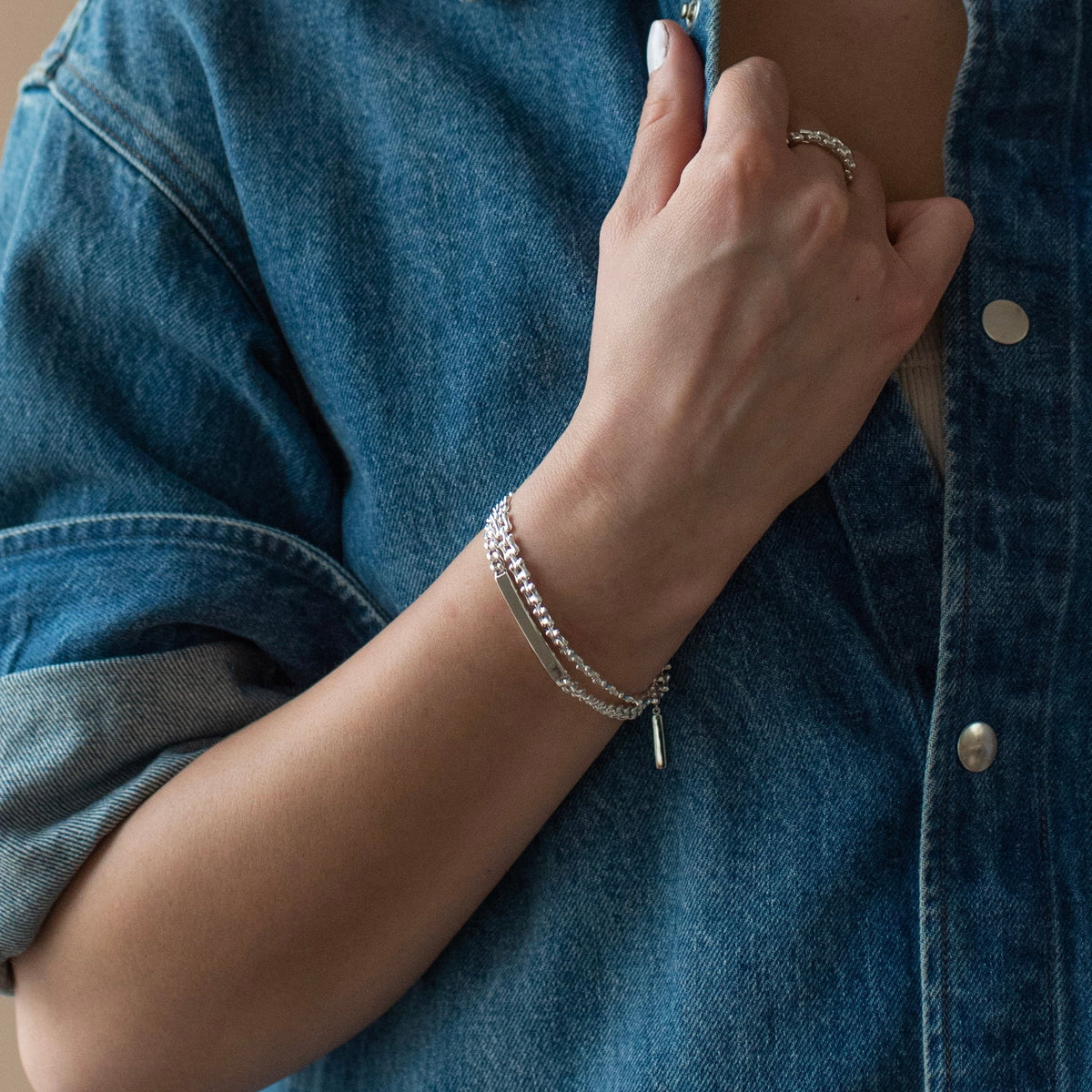 Fearless Cable Link ID Chain Bracelet - SO PRETTY CARA COTTER