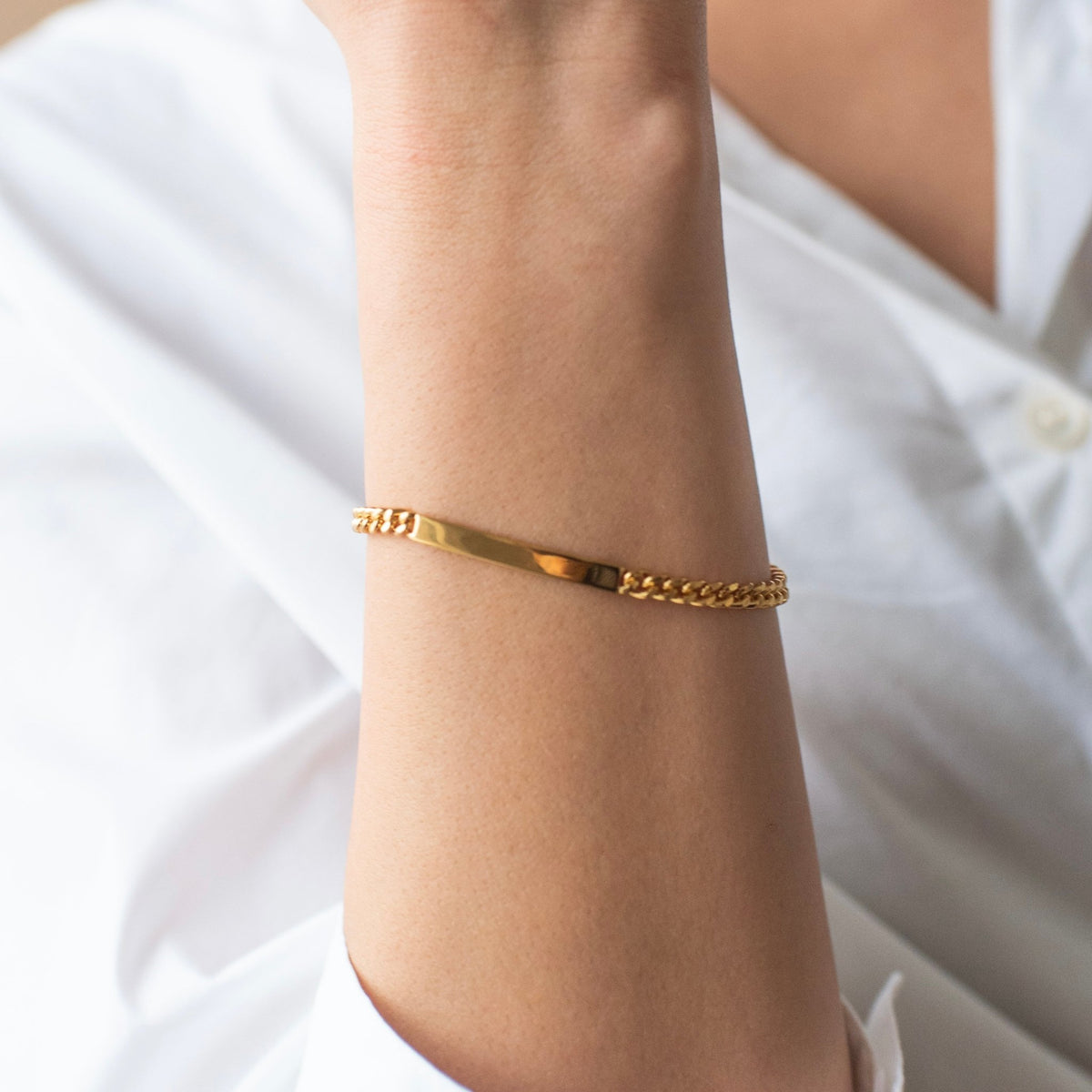 Fearless Cable Link ID Chain Bracelet - SO PRETTY CARA COTTER