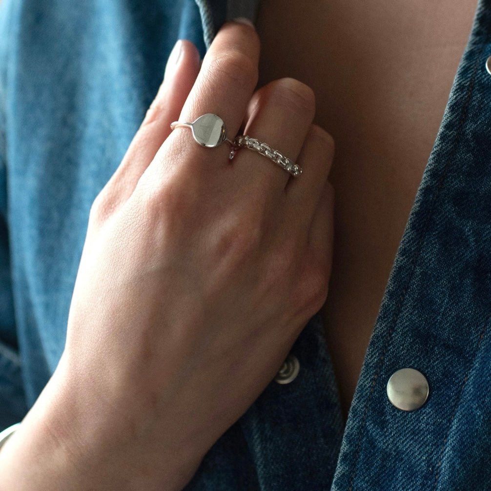 Fearless Flexible Box Chain Ring - SO PRETTY CARA COTTER