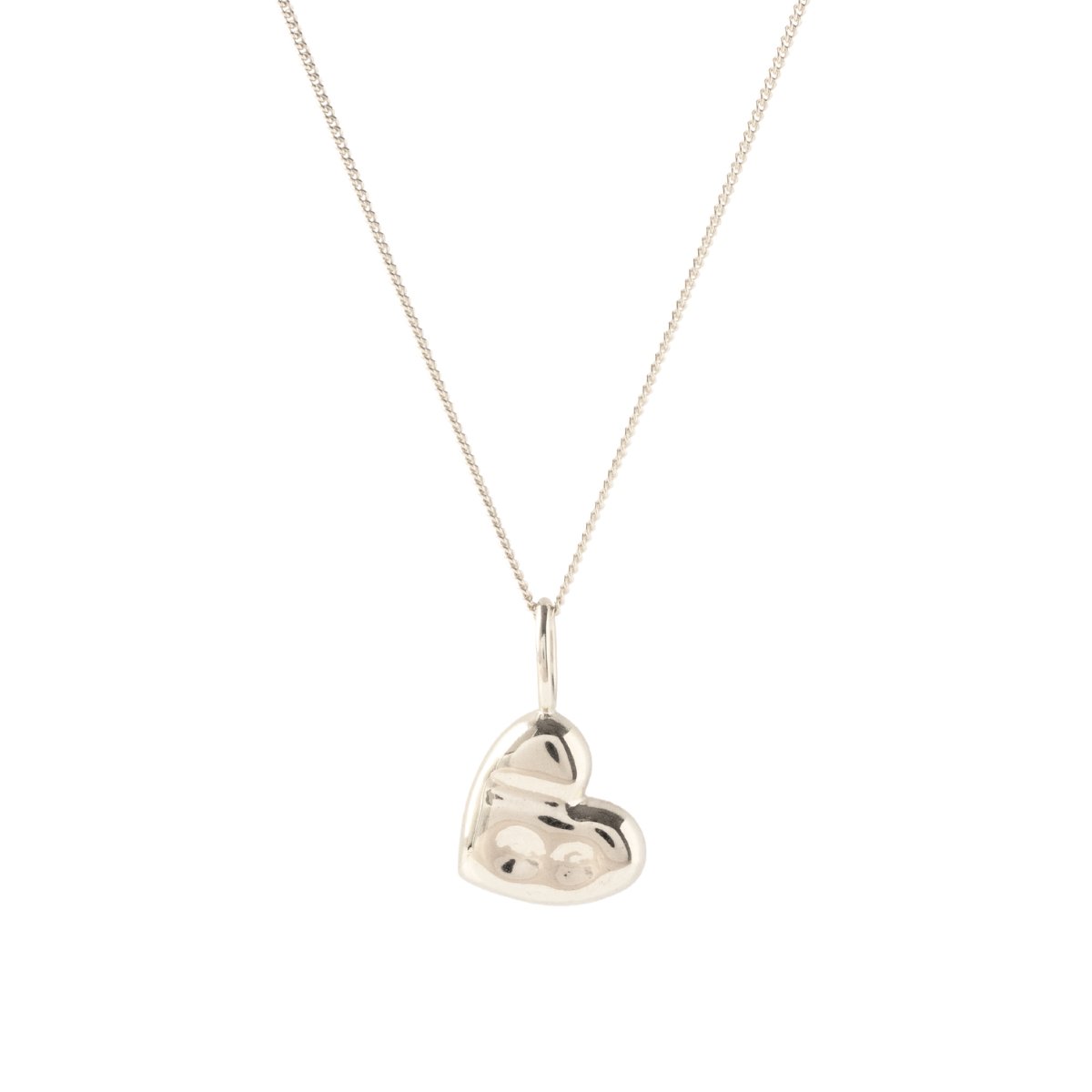 FEARLESS HEART PENDANT NECKLACE - SILVER - SO PRETTY CARA COTTER