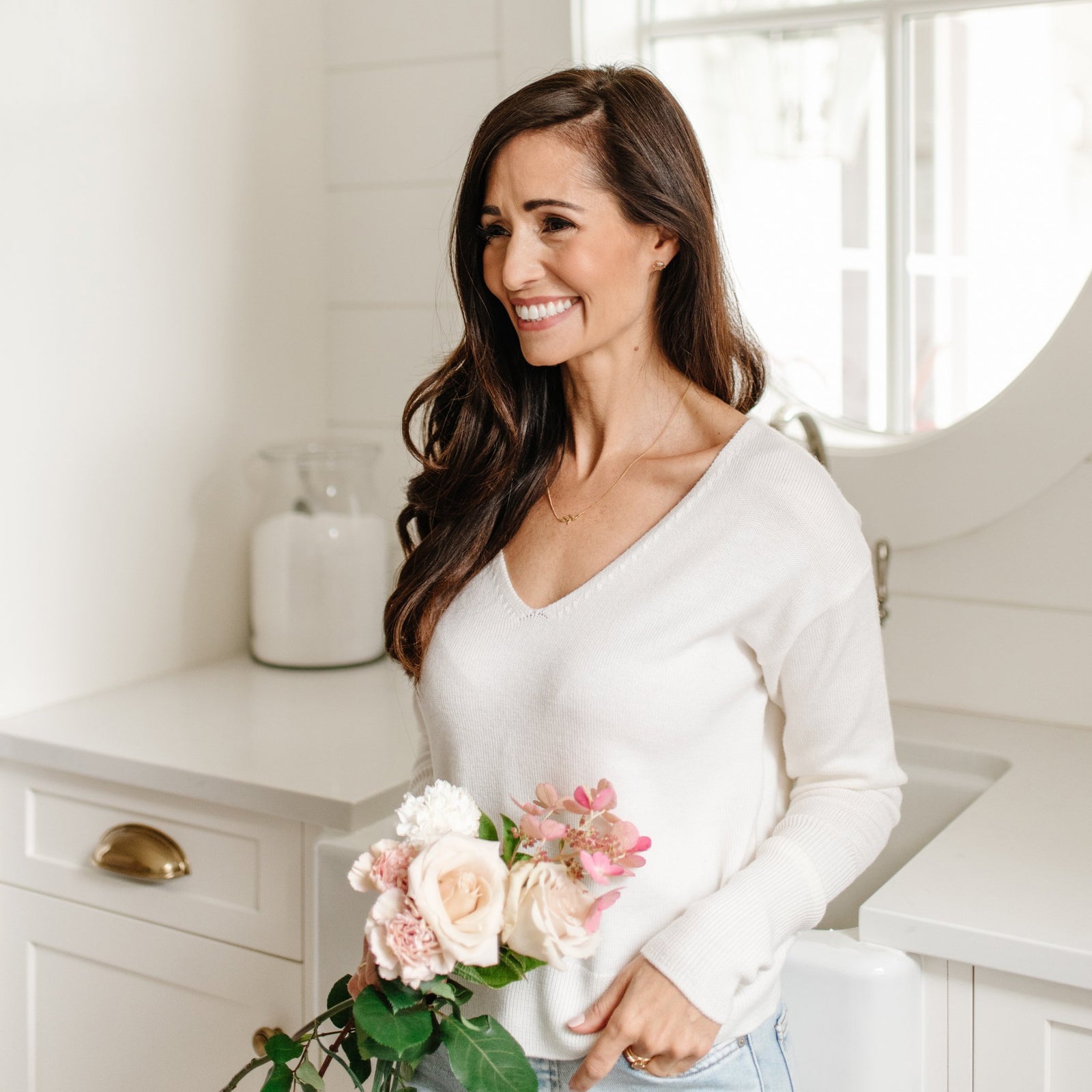 FRAICHE OLIVE LEAF NECKLACE - SILVER - SO PRETTY CARA COTTER