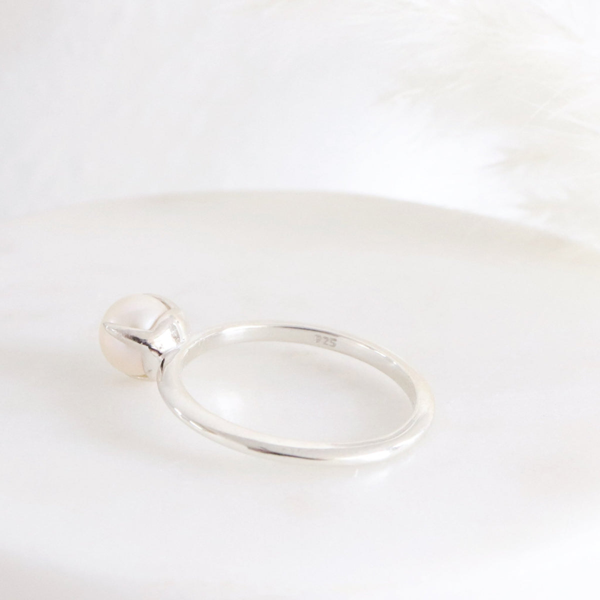 LIMITED EDITION PRE-ORDER FRAICHE SOLITAIRE RING - PEARL