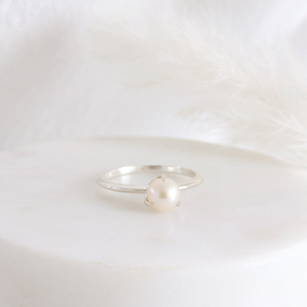LIMITED EDITION PRE-ORDER FRAICHE SOLITAIRE RING - PEARL