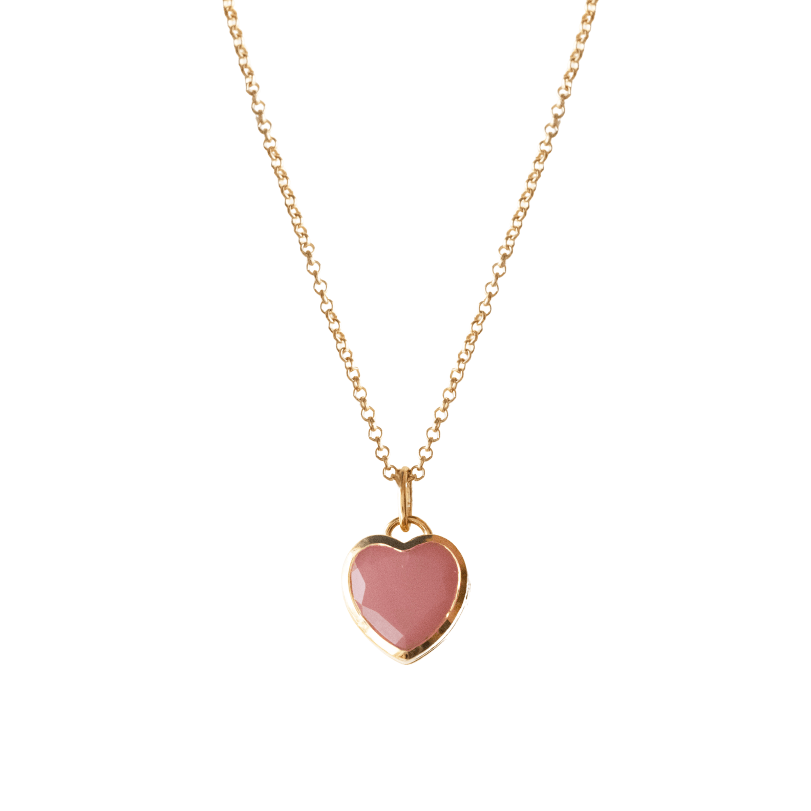 FRAICHE SWEETHEART GEMSTONE LOCKET - BLUSH PINK QUARTZ & GOLD - SO PRETTY CARA COTTER