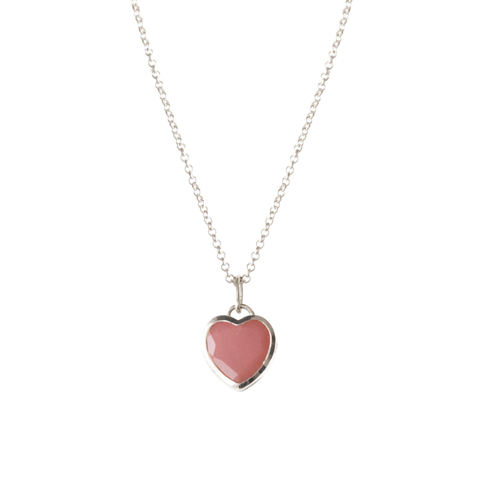 FRAICHE SWEETHEART GEMSTONE LOCKET - BLUSH PINK QUARTZ & SILVER - SO PRETTY CARA COTTER