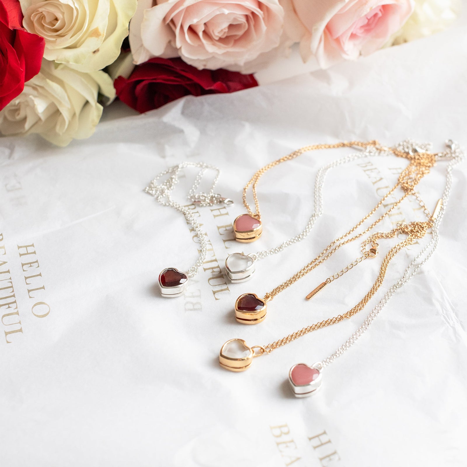 FRAICHE SWEETHEART GEMSTONE LOCKET - CRYSTALLINE QUARTZ & SILVER - SO PRETTY CARA COTTER