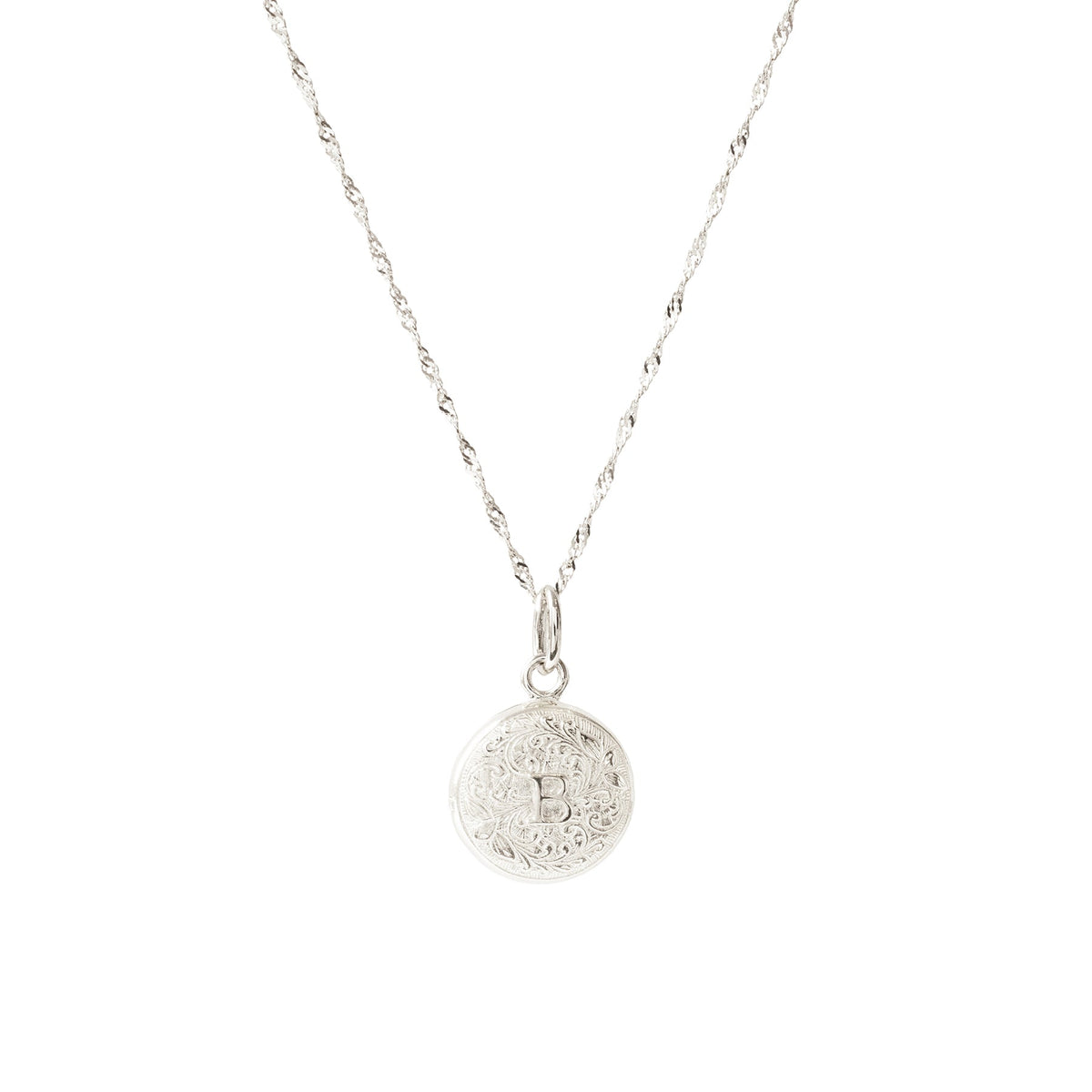 Fraiche Vintage Monogram Locket - B - SO PRETTY CARA COTTER