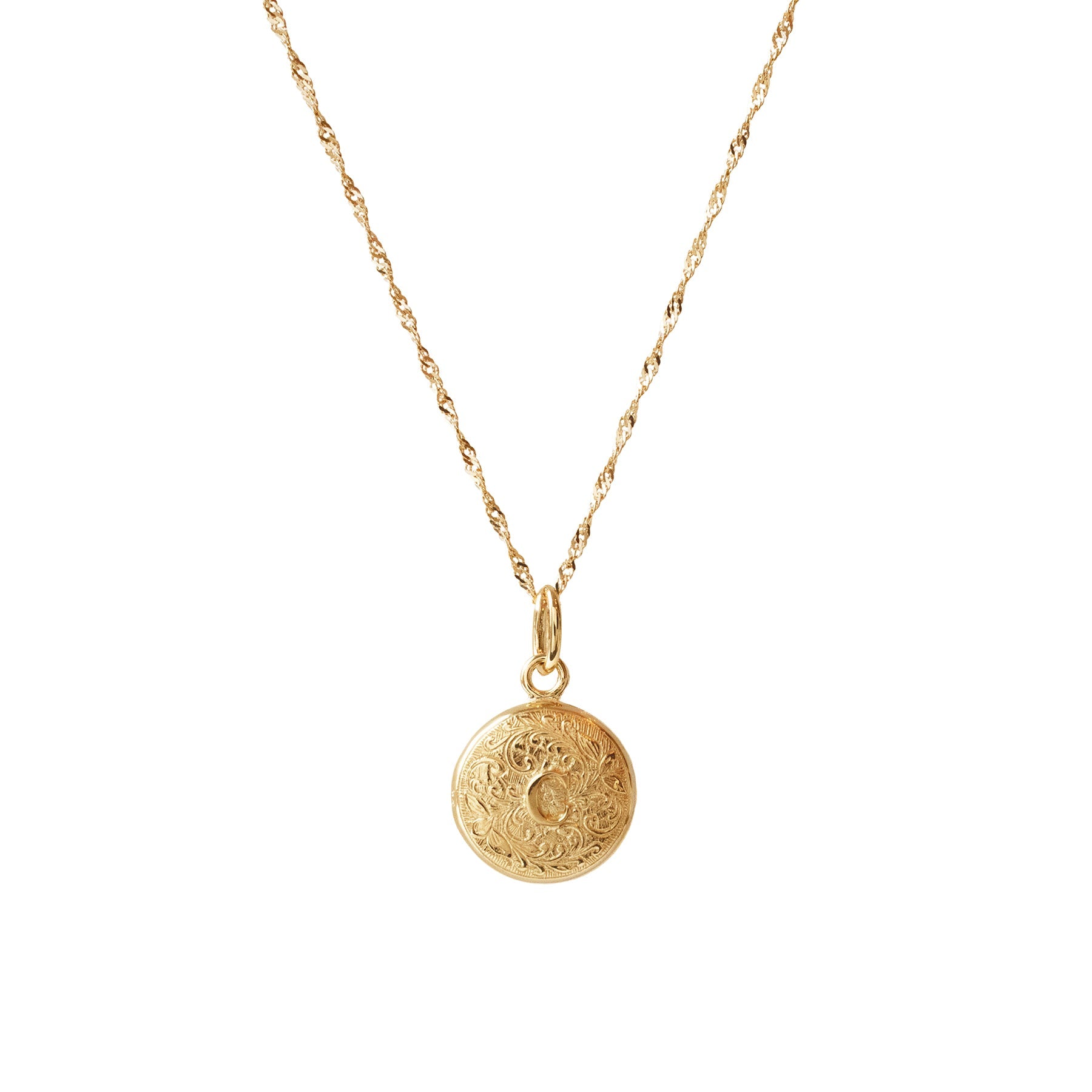 Fraiche Vintage Monogram Locket - C - SO PRETTY CARA COTTER