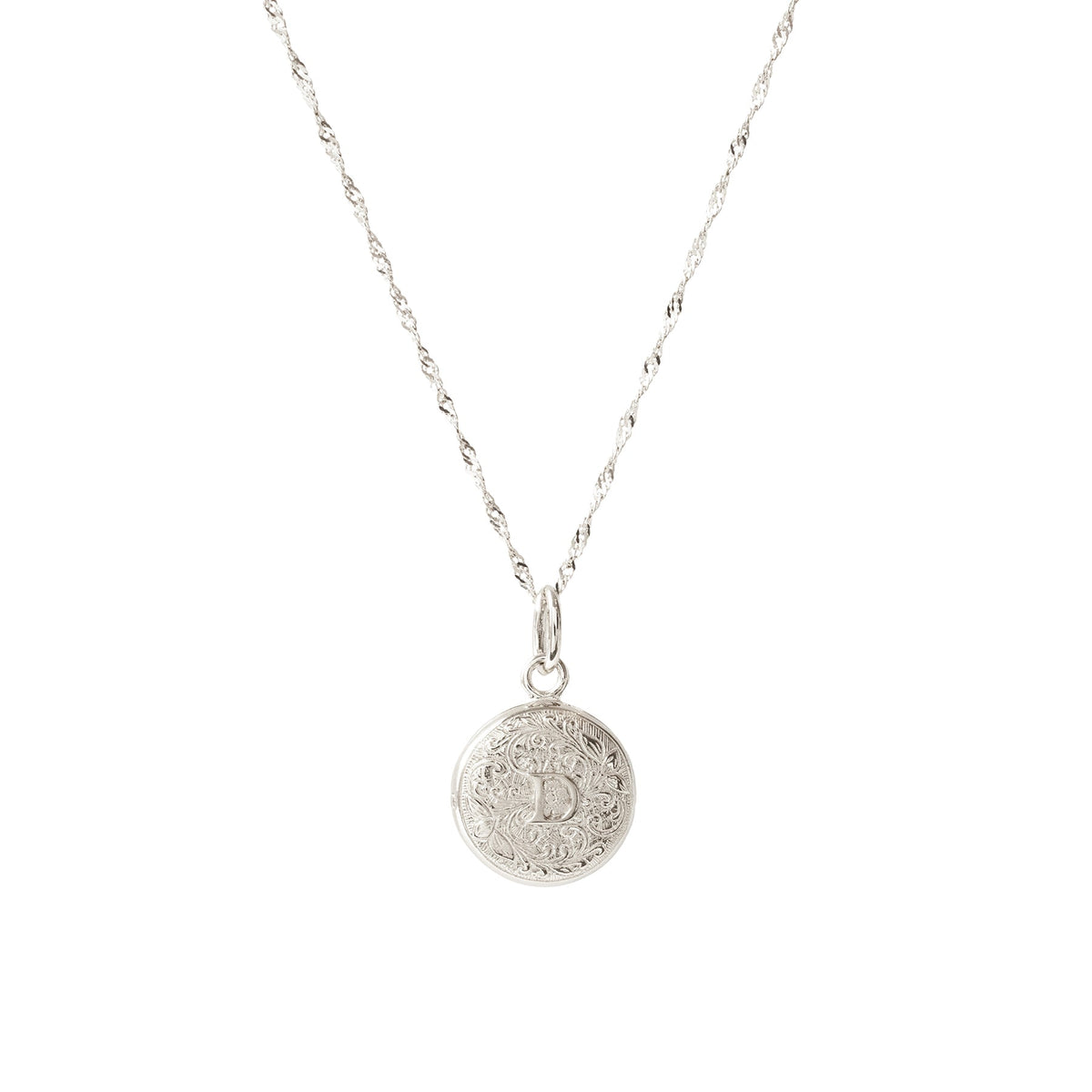 Fraiche Vintage Monogram Locket - D - SO PRETTY CARA COTTER