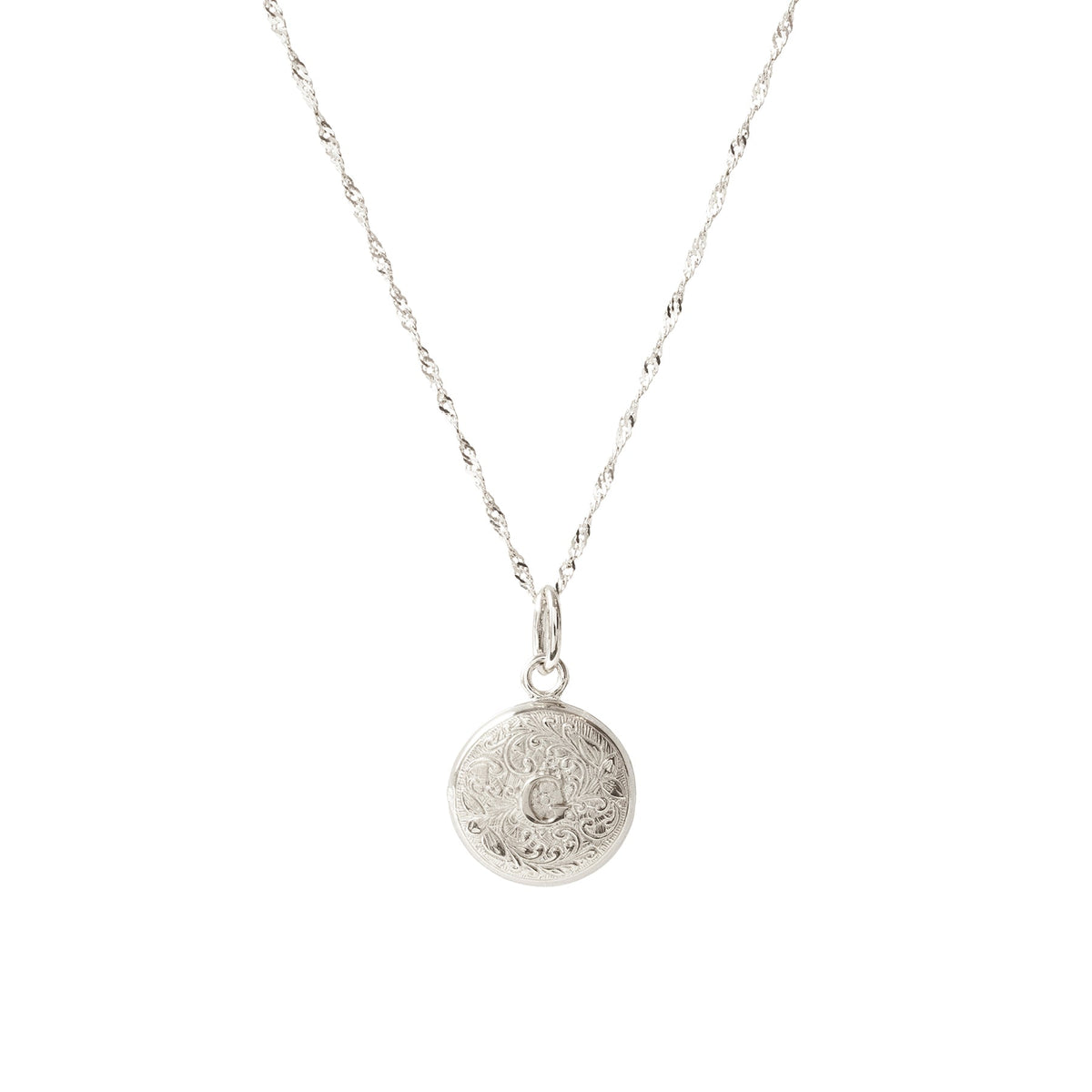 Fraiche Vintage Monogram Locket - G - SO PRETTY CARA COTTER