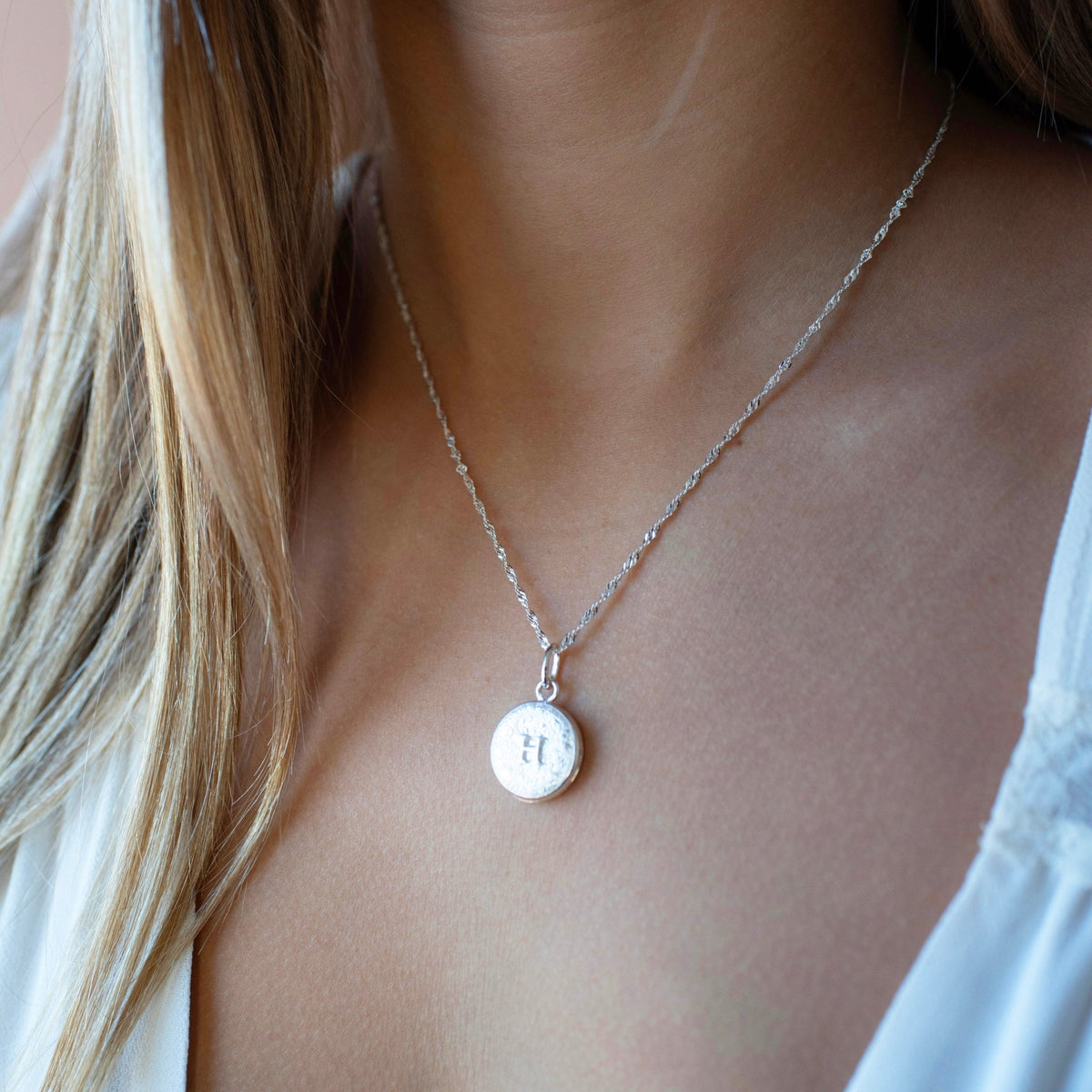 Fraiche Vintage Monogram Locket - H - SO PRETTY CARA COTTER