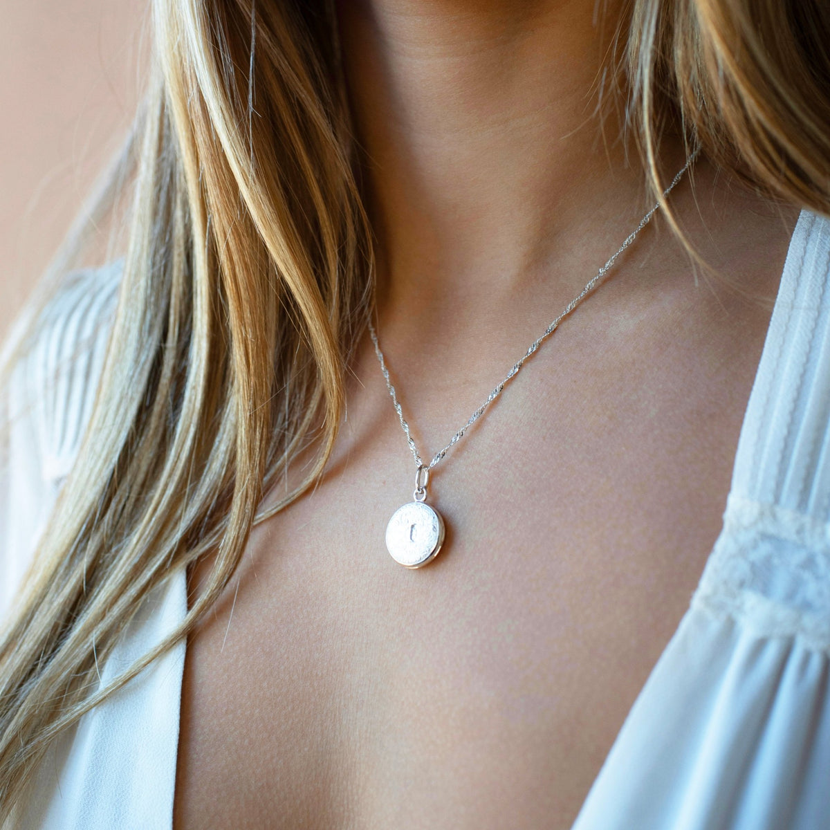 Fraiche Vintage Monogram Locket - I - SO PRETTY CARA COTTER