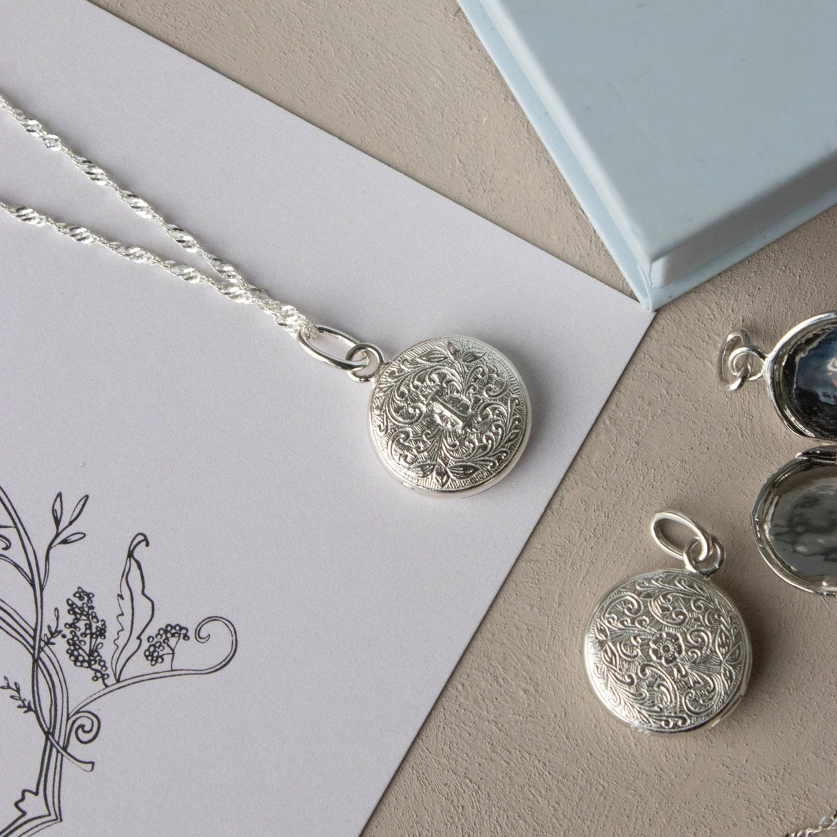 Fraiche Vintage Monogram Locket - I - SO PRETTY CARA COTTER