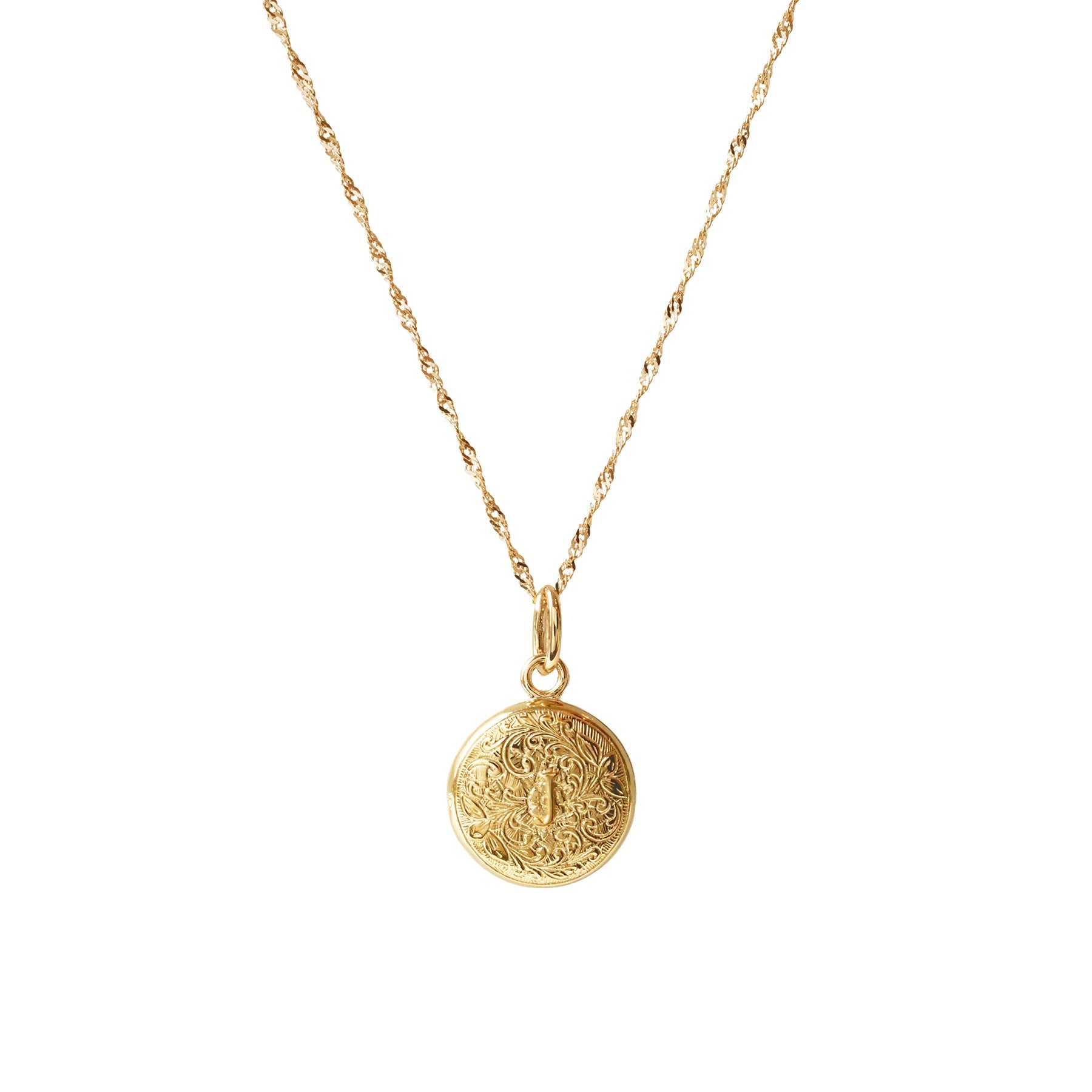 Fraiche Vintage Monogram Locket - J - SO PRETTY CARA COTTER