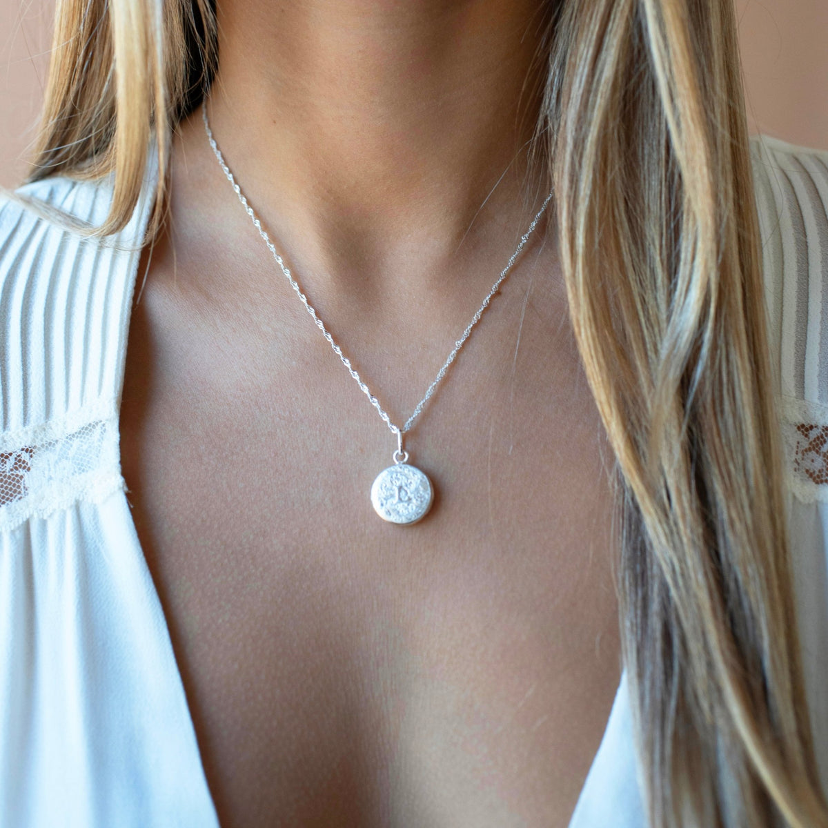 Fraiche Vintage Monogram Locket - L - SO PRETTY CARA COTTER