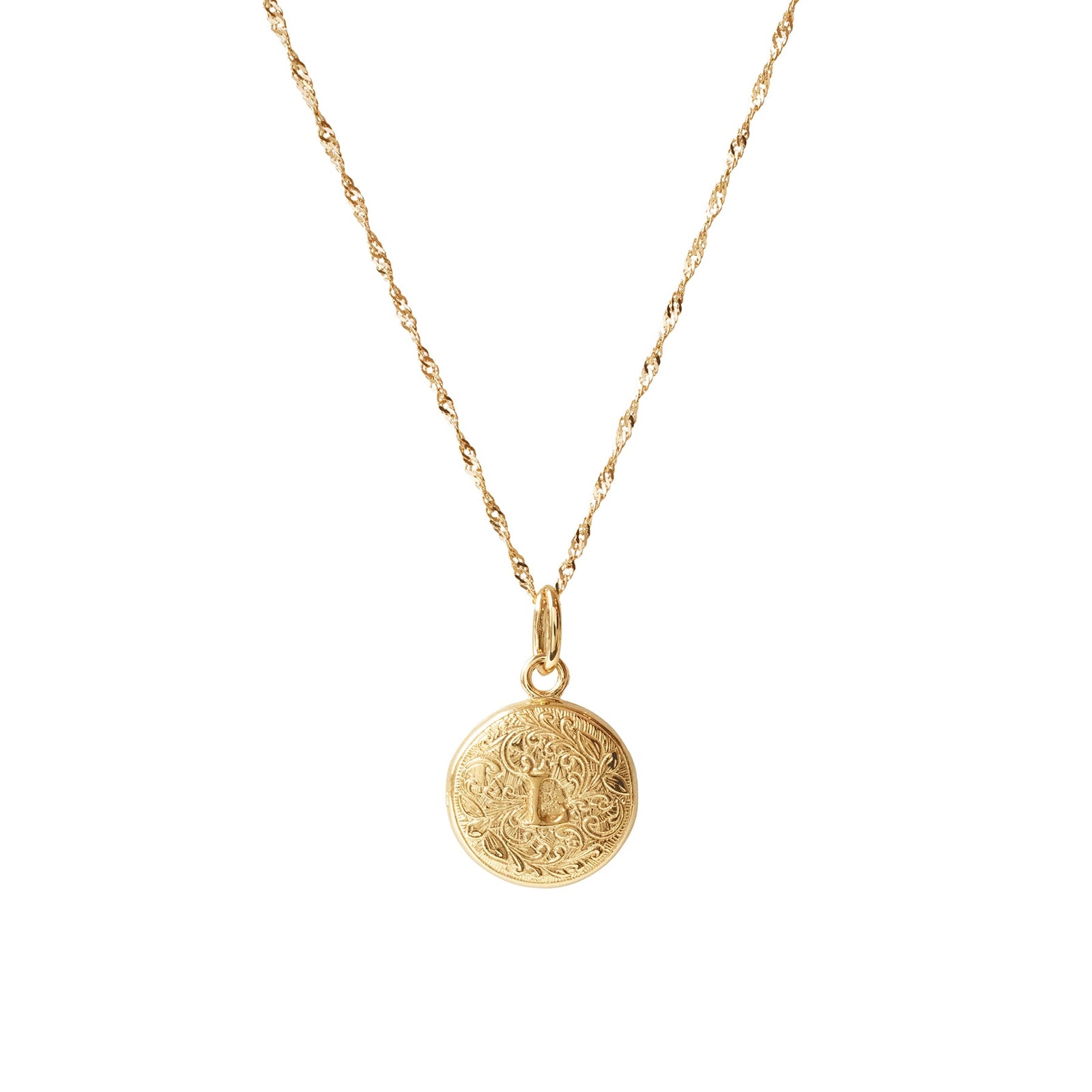 Fraiche Vintage Monogram Locket - L - SO PRETTY CARA COTTER