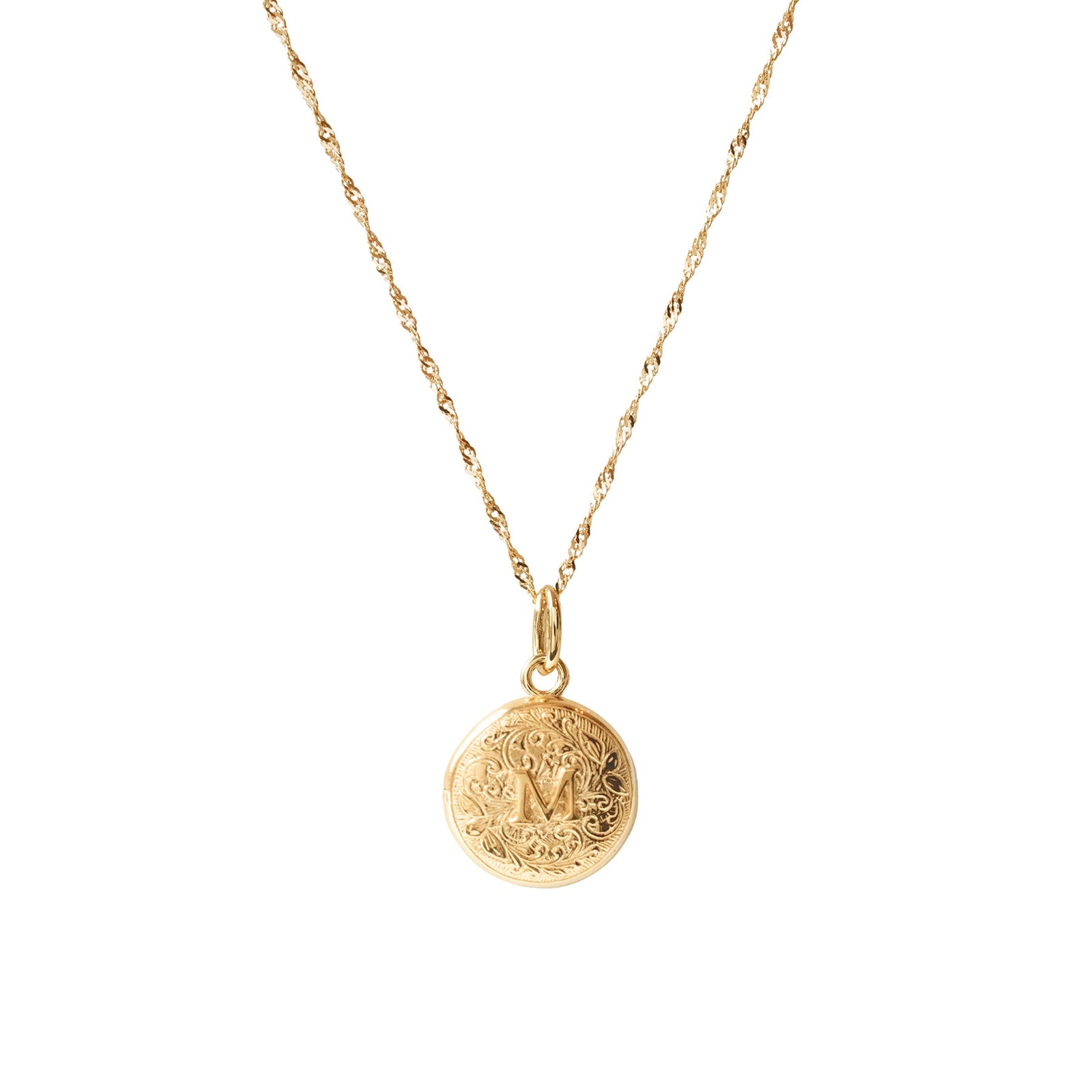 Fraiche Vintage Monogram Locket - M - SO PRETTY CARA COTTER