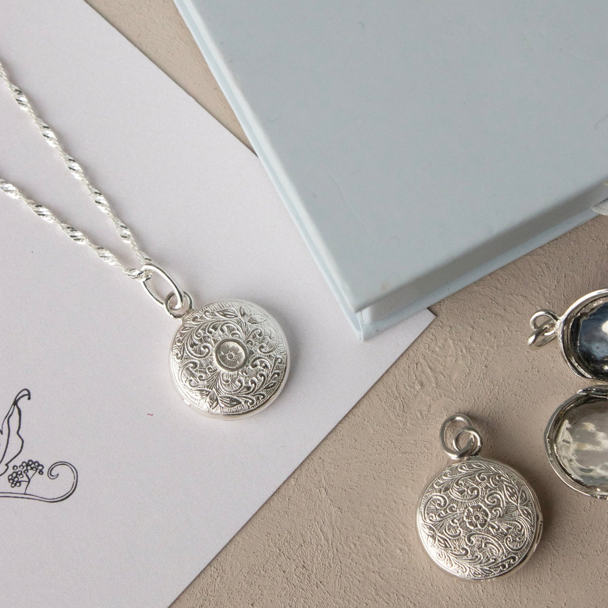 Fraiche Vintage Monogram Locket - O - SO PRETTY CARA COTTER