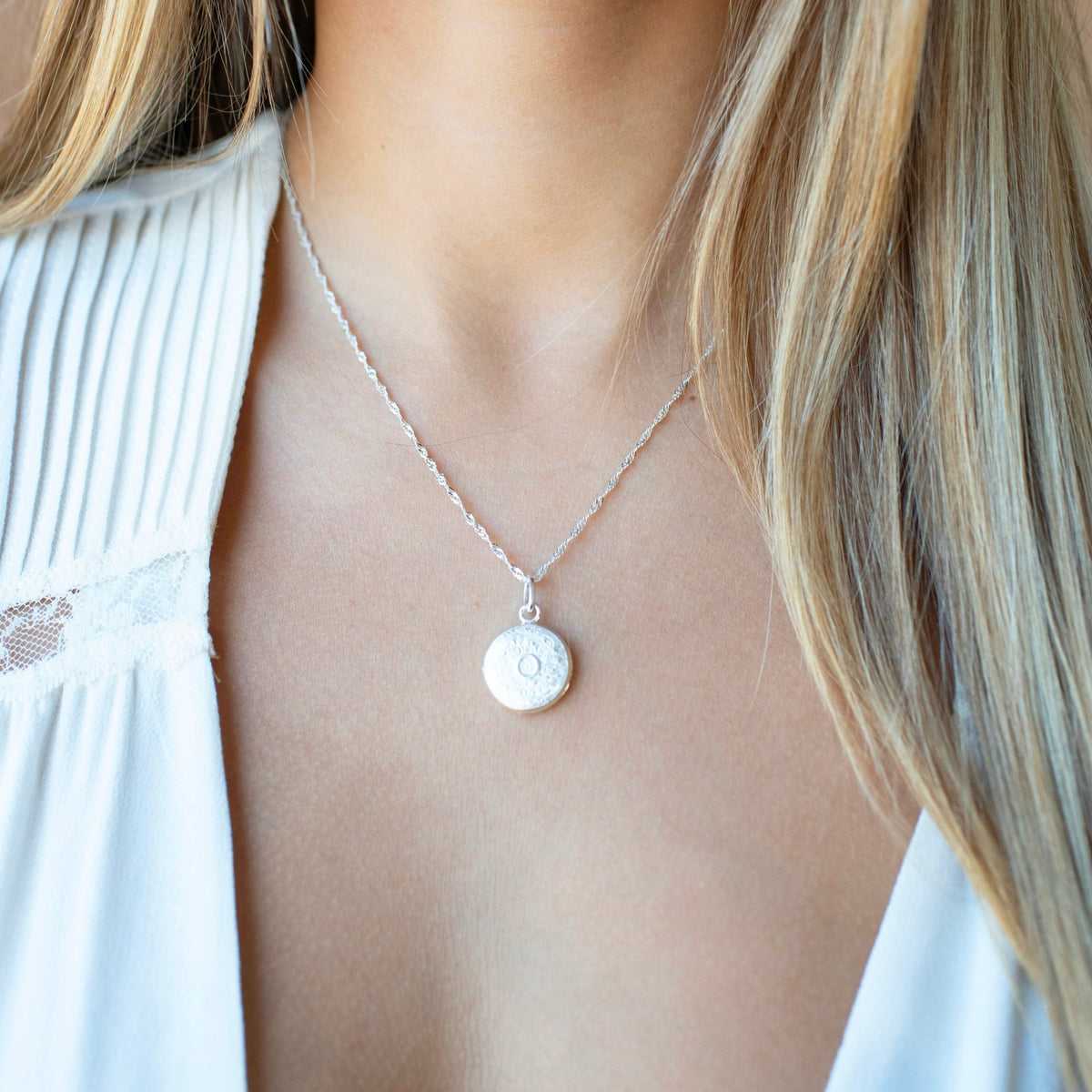 Fraiche Vintage Monogram Locket - O - SO PRETTY CARA COTTER