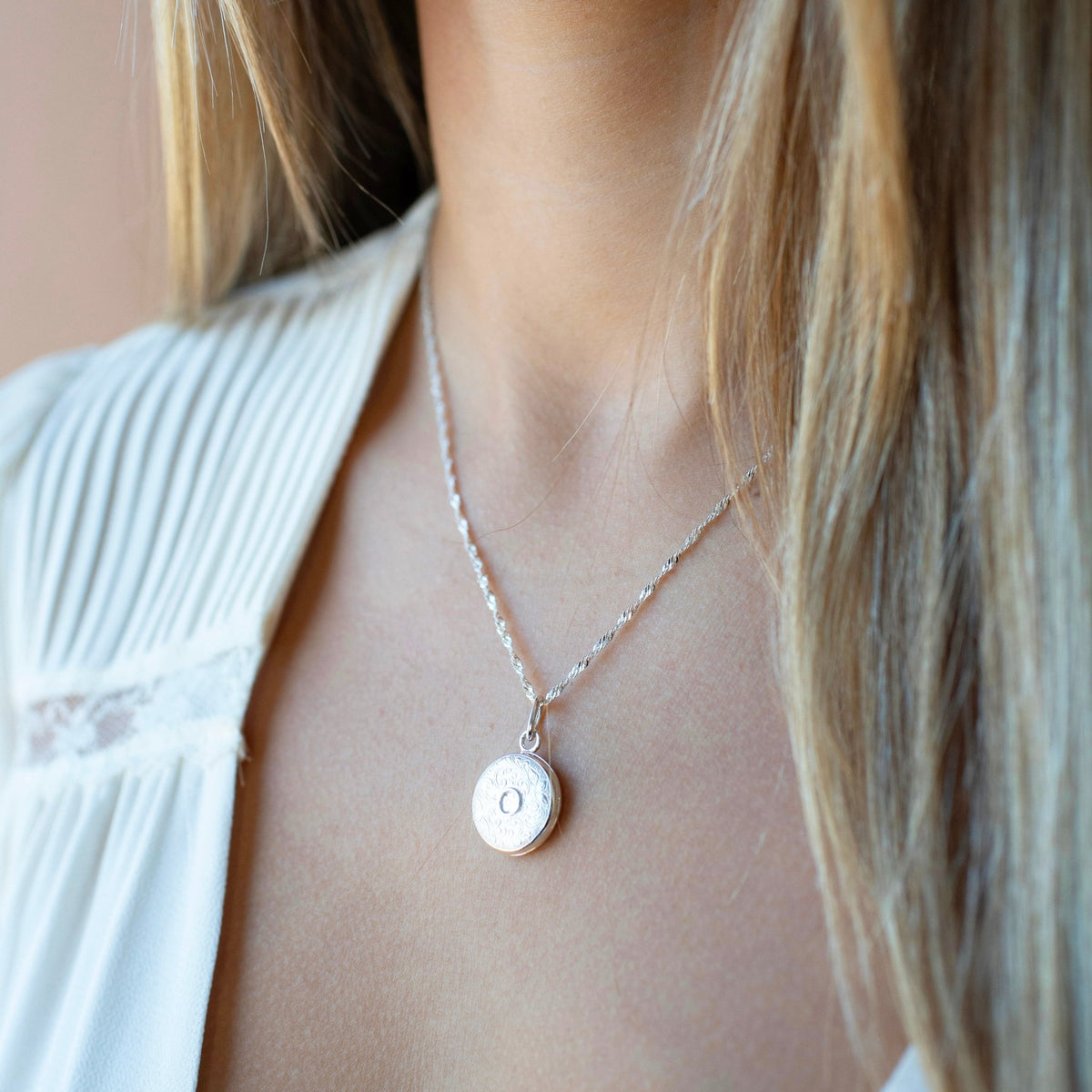 Fraiche Vintage Monogram Locket - O - SO PRETTY CARA COTTER