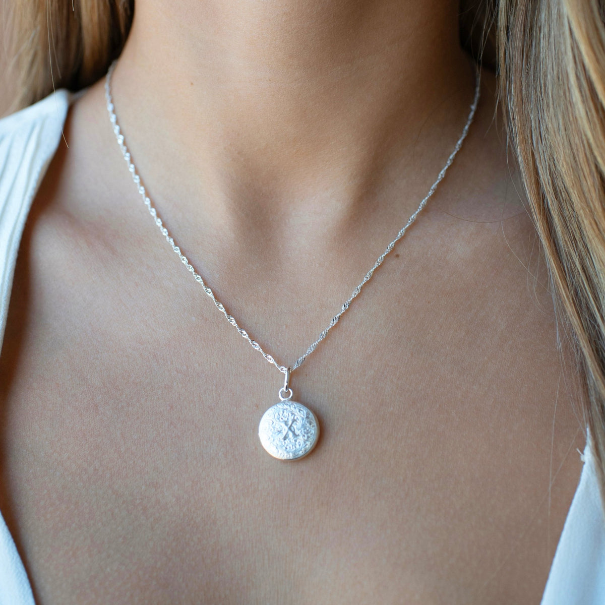 Fraiche Vintage Monogram Locket - X - SO PRETTY CARA COTTER