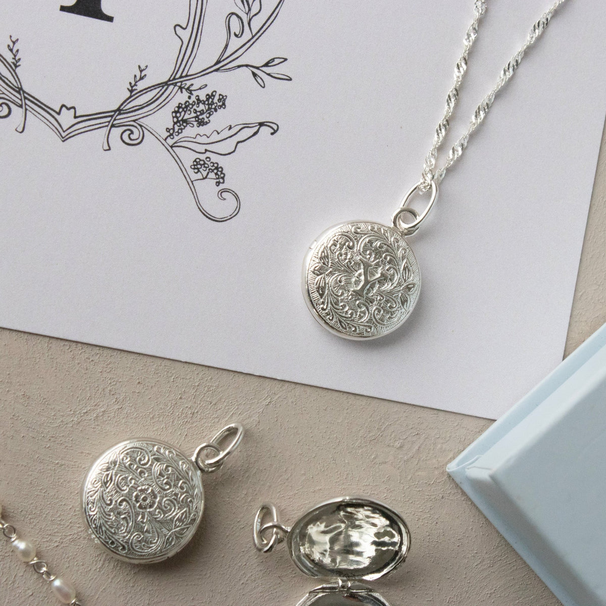 Fraiche Vintage Monogram Locket - Y - SO PRETTY CARA COTTER